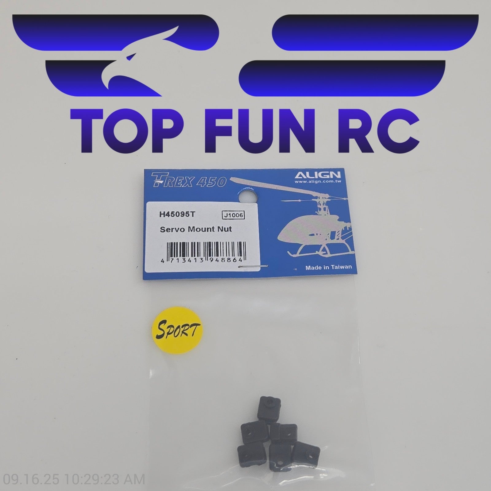 Align H45095T Servo Mount Nut For TREX 450
