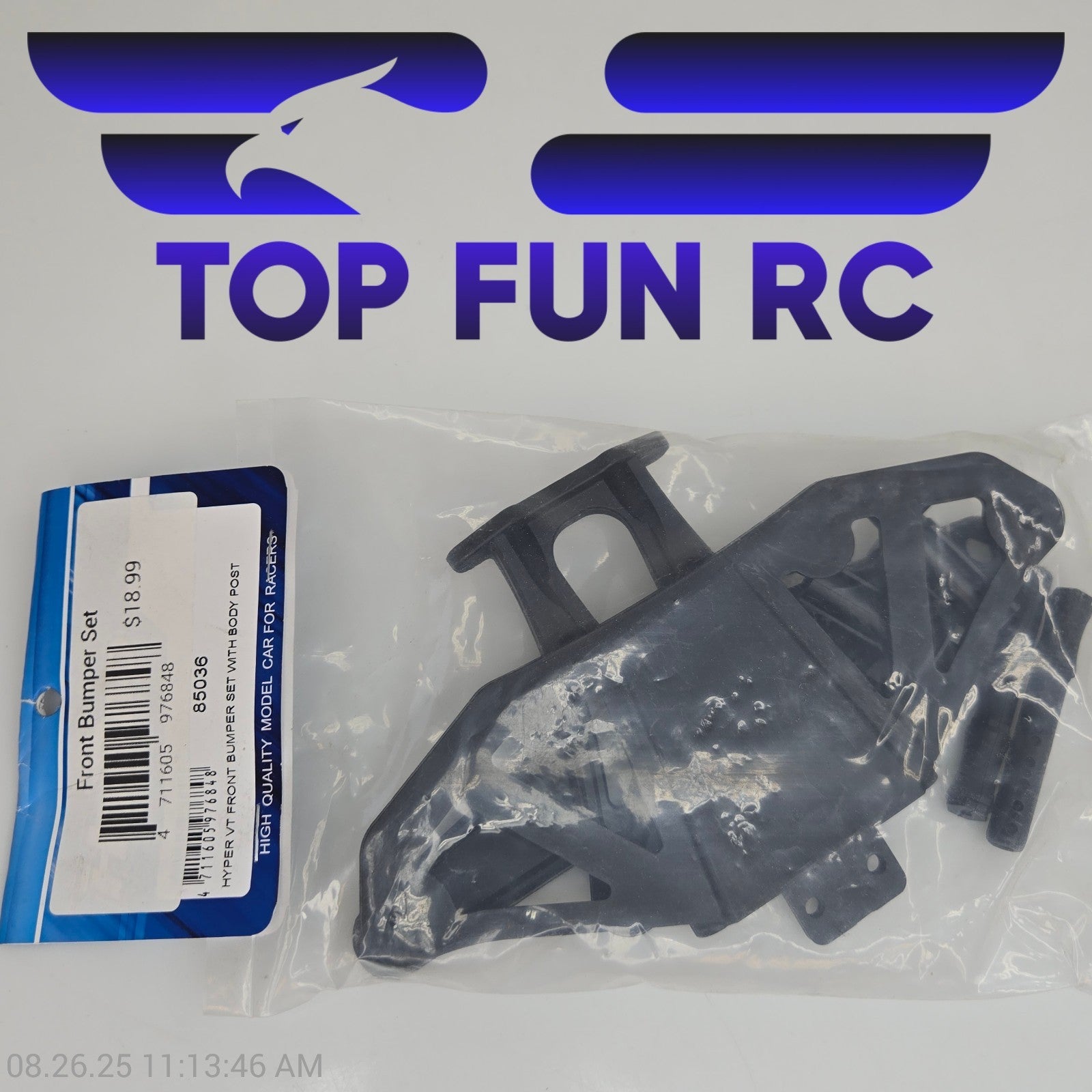 HoBao 85036 Hyper VT Front Bumper Set w/ Body Post 1/8 Scale