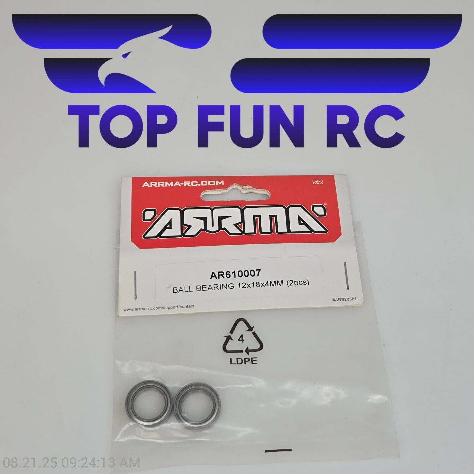 Arrma AR610007 Ball Bearing 12x18x4mm (2pcs)