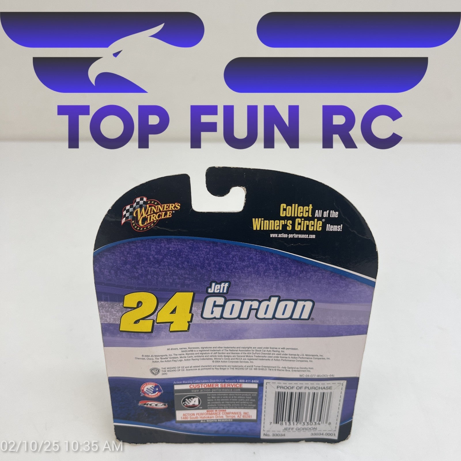 Winners Circle The Wizard Of OZ Dupont #24 Jeff Gordon Diecast