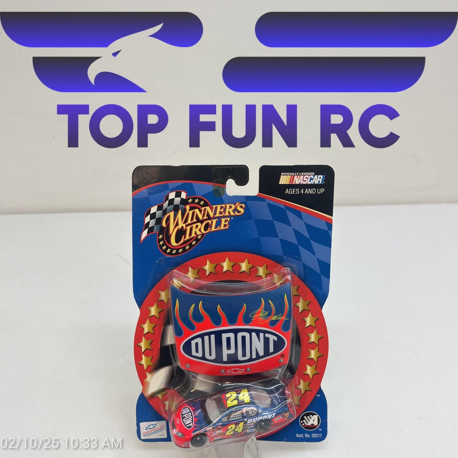 Winners Circle Jeff Gordon Dupont Flame Hood #24 Diecast