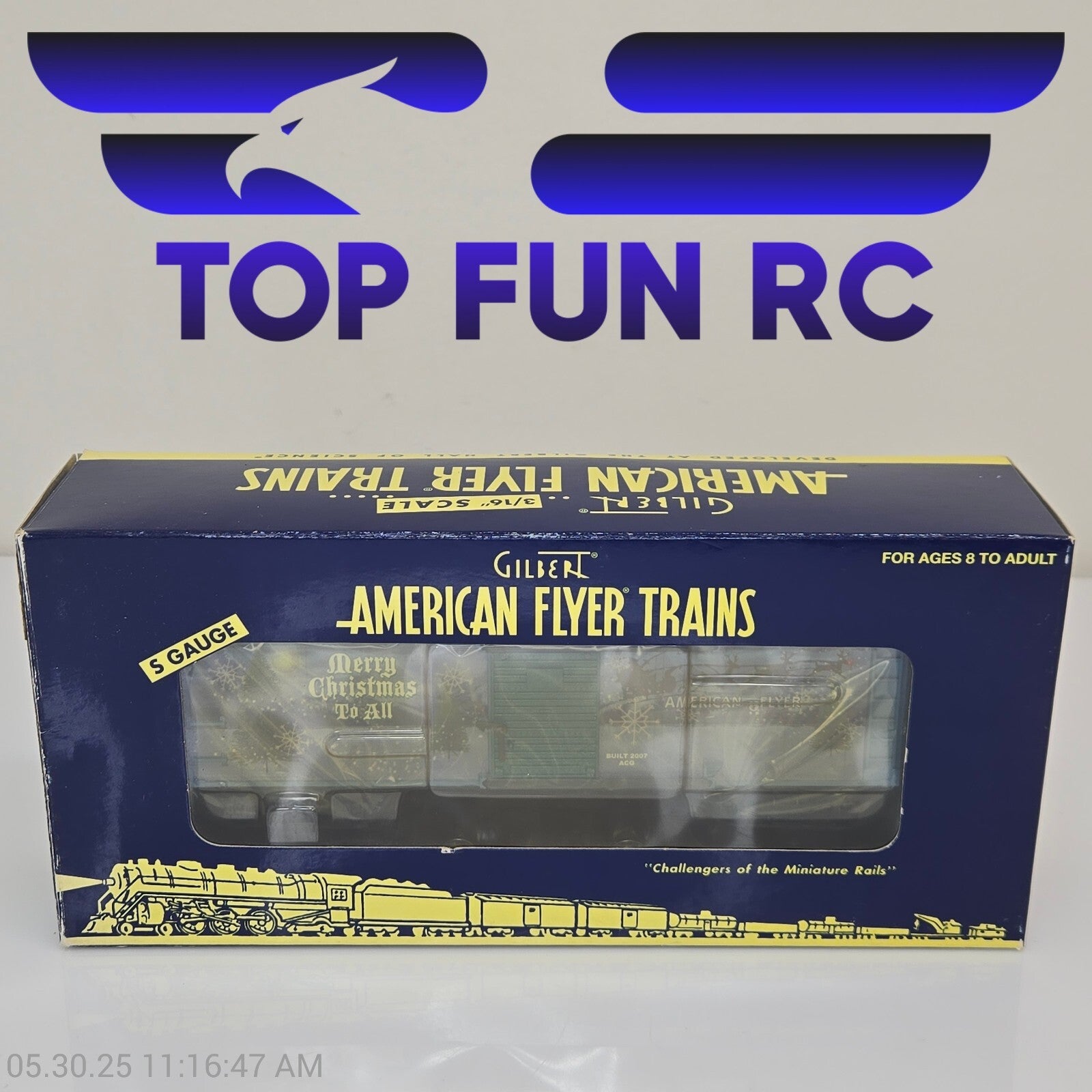 American Flyer Trains 6-48368, 2007 Holiday Boxcar
