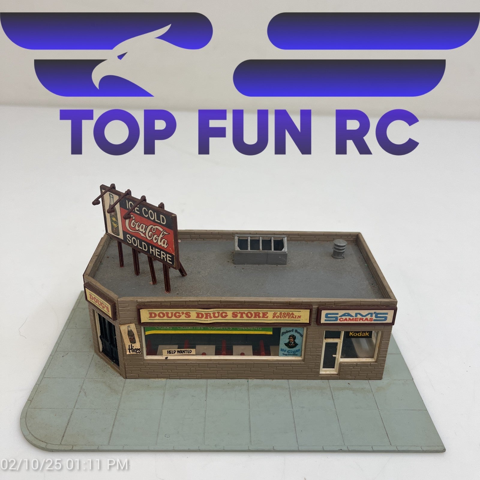 Tyco HO-Gauge Pola Drug Store & Coca-Cola Sign Kit
