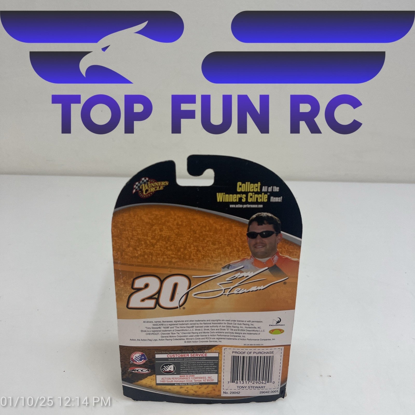 Winners Circle Tony Stewart #20 Home Depot Hood Magnet Diecast