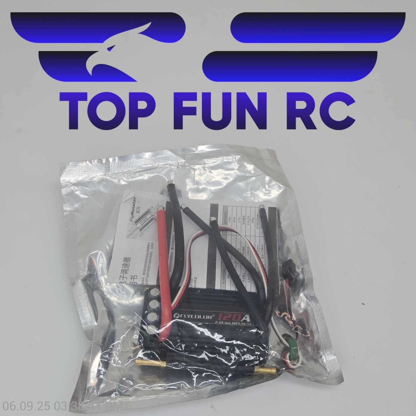 SoloGood Flycolor 120A, 2-6S Lipo BECS 5.5V/5A