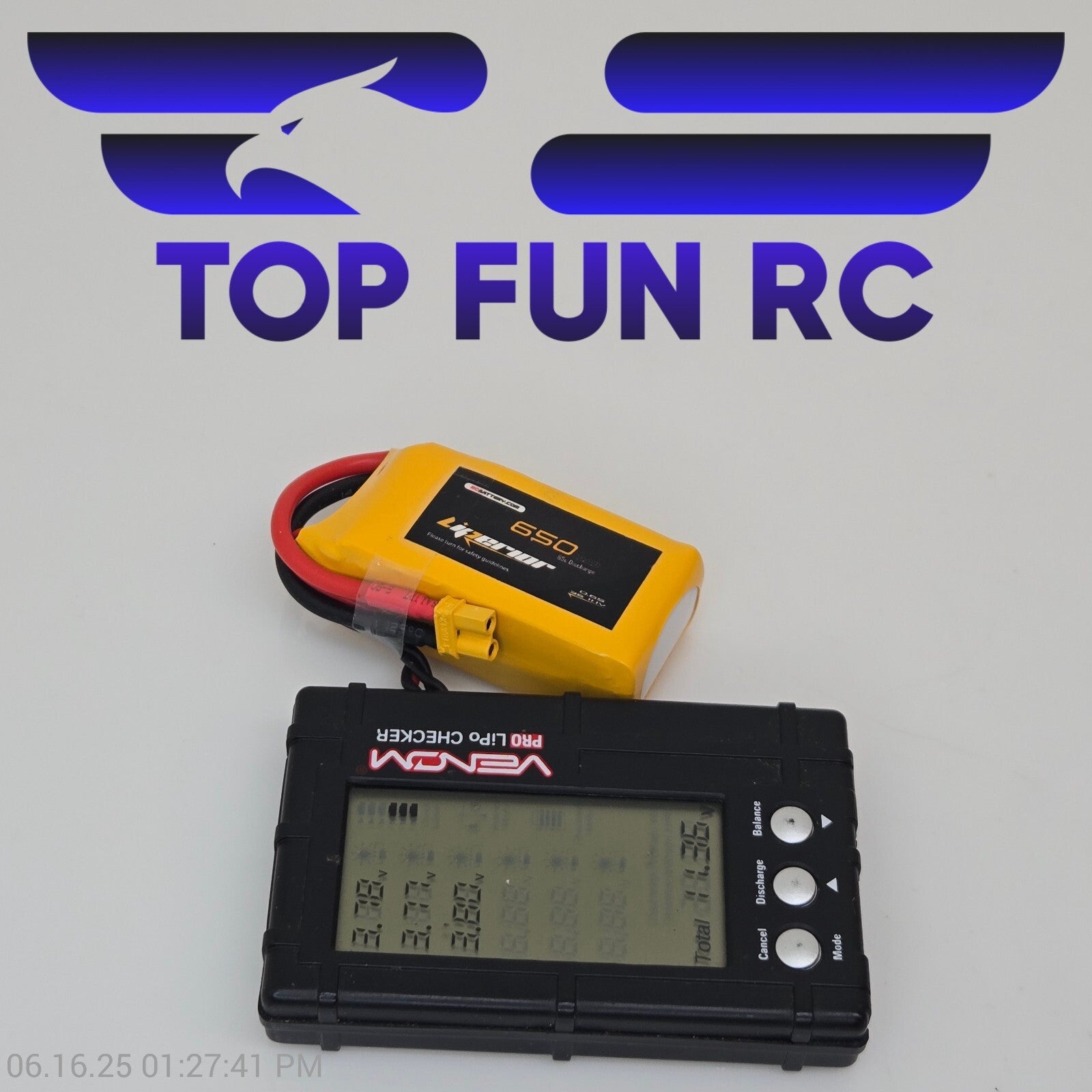 Liperior 650MAH 3S 11.1V 65C Lipo Battery All Cells Balanced