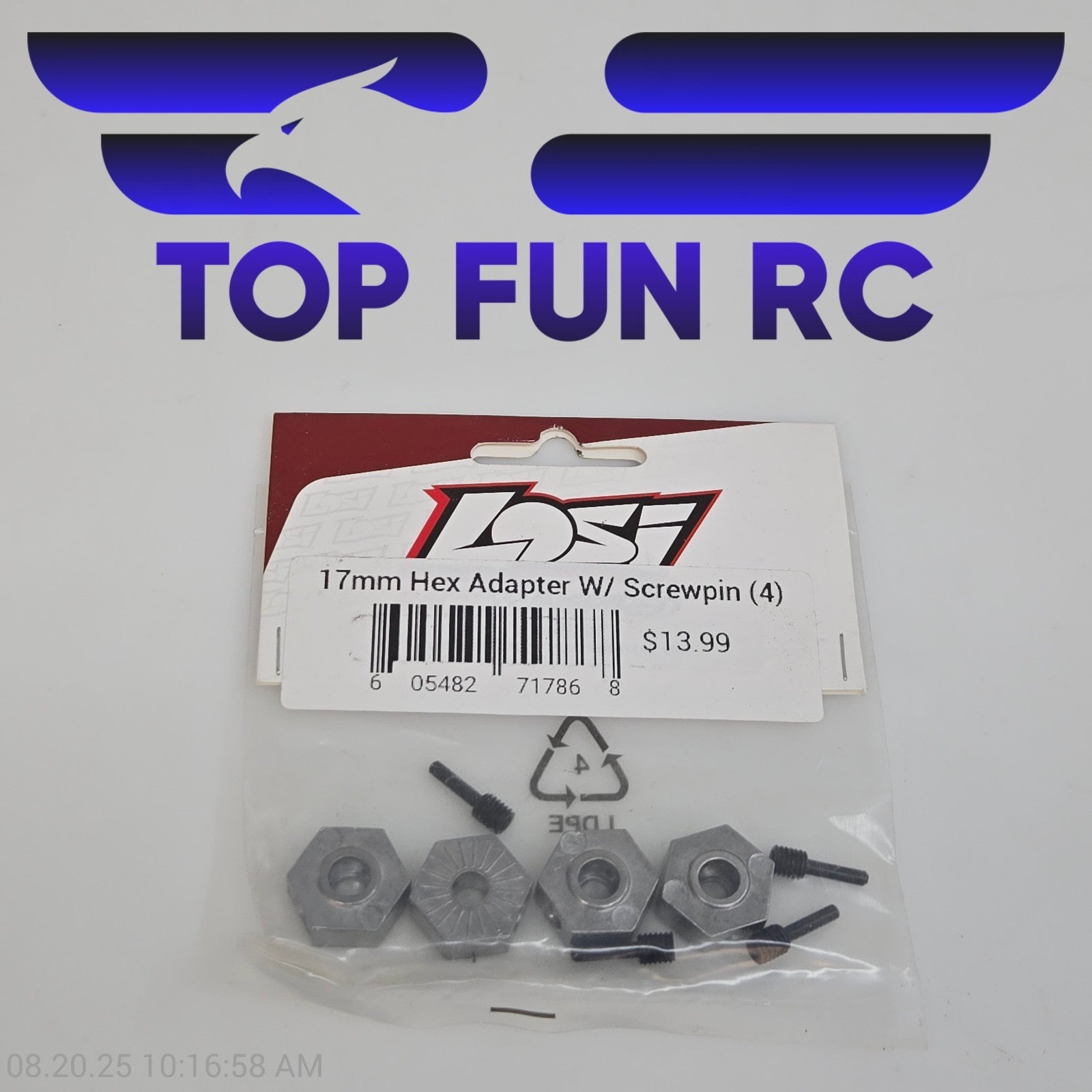 Losi 17mm Hex Adapter w/ Screwpin (4) For LMT