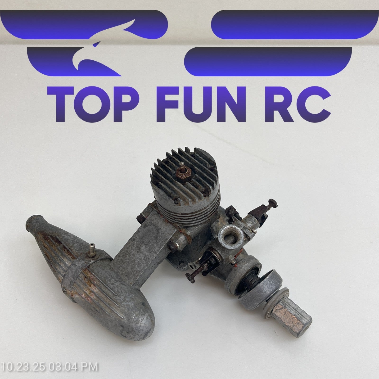 Fox 40 2-Stroke Nitro Airplane Engine w/ Muffler FOR PARTS!