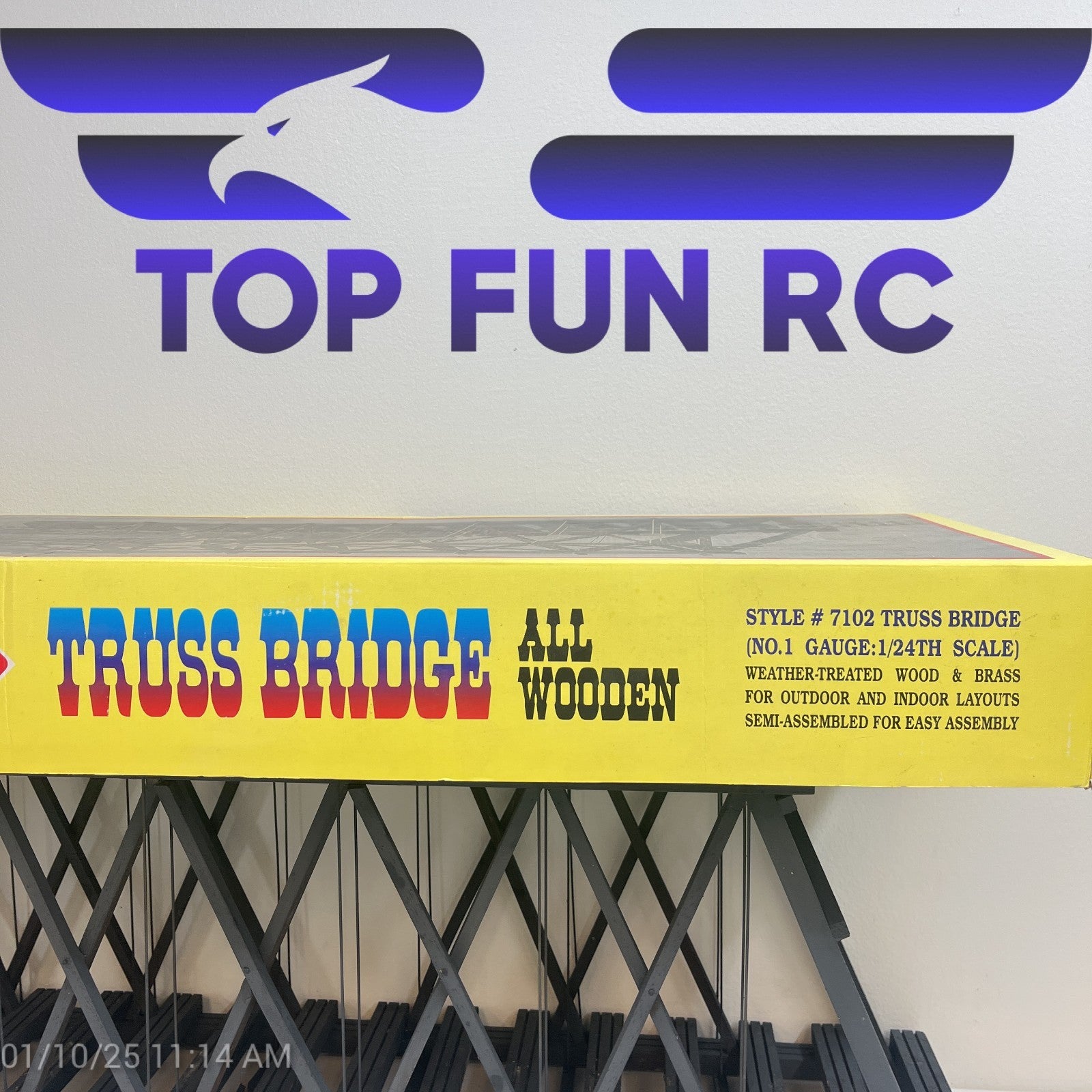 Aristocraft #7102 All Wood Truss Bridge 1/24 Scale