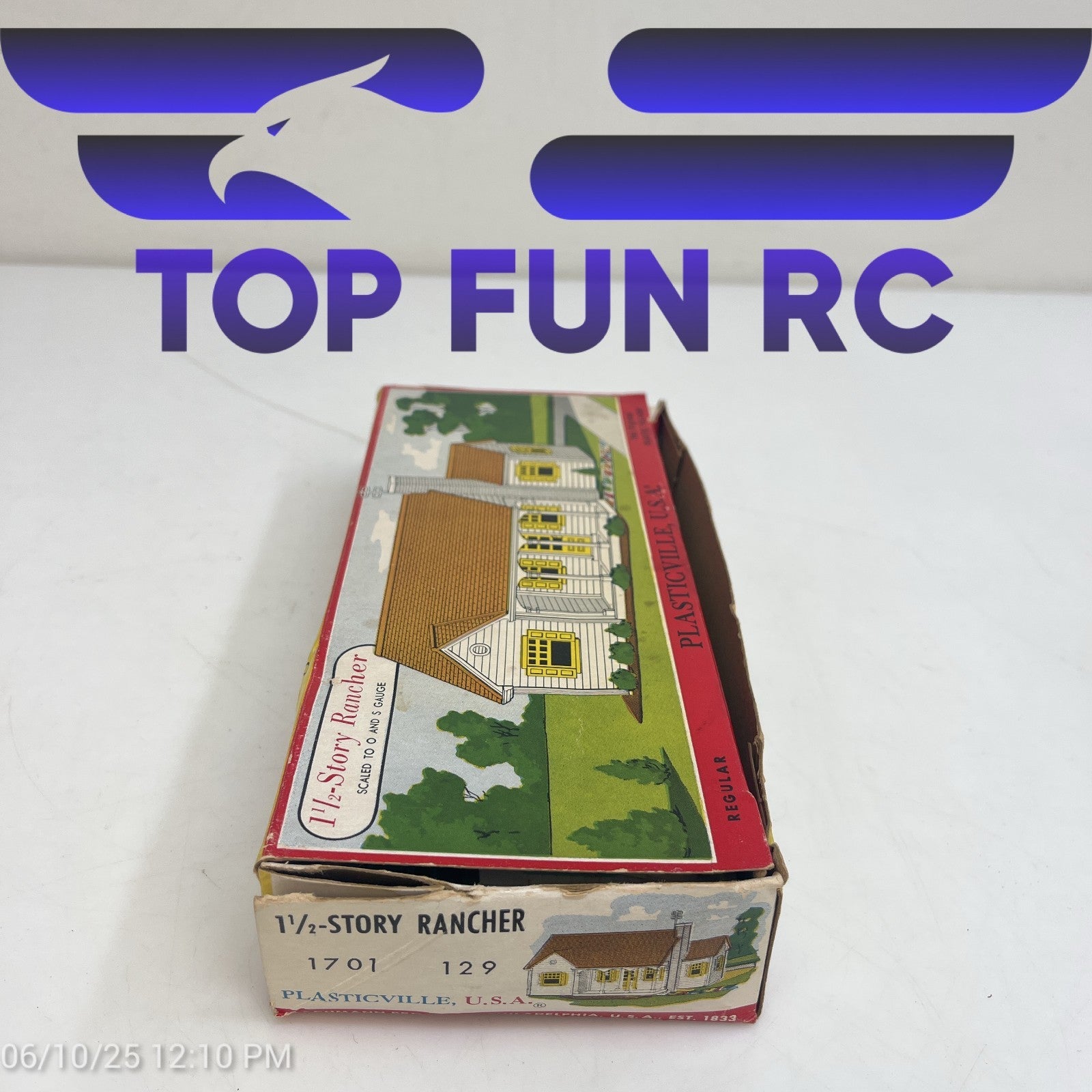 Plasticville  1 1/2-Story Rancher 1701  129 w/ Original Box