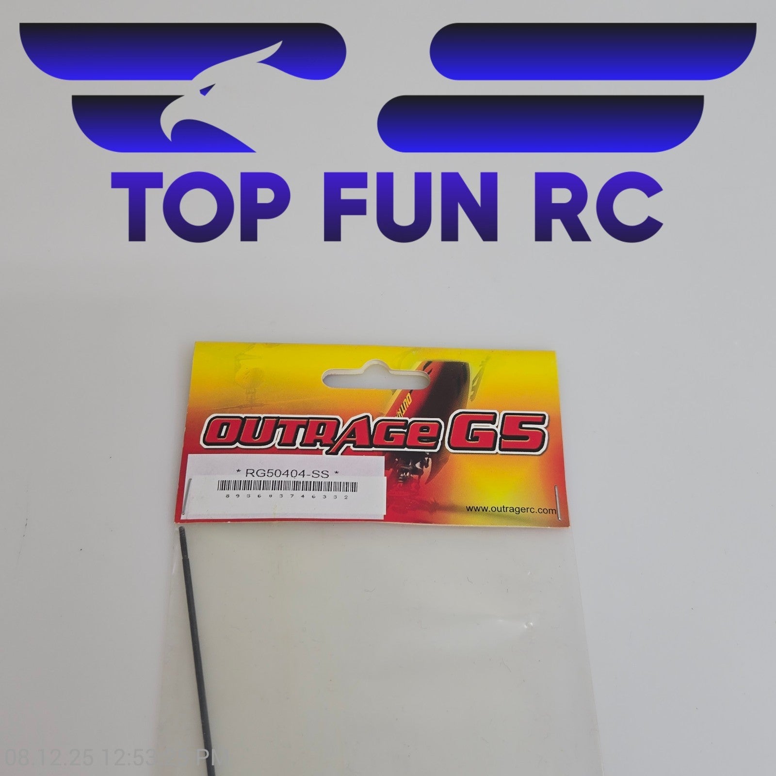 Outrage Helicopters RG50404-SS Tail Push Rod Set For G5 Helicopter