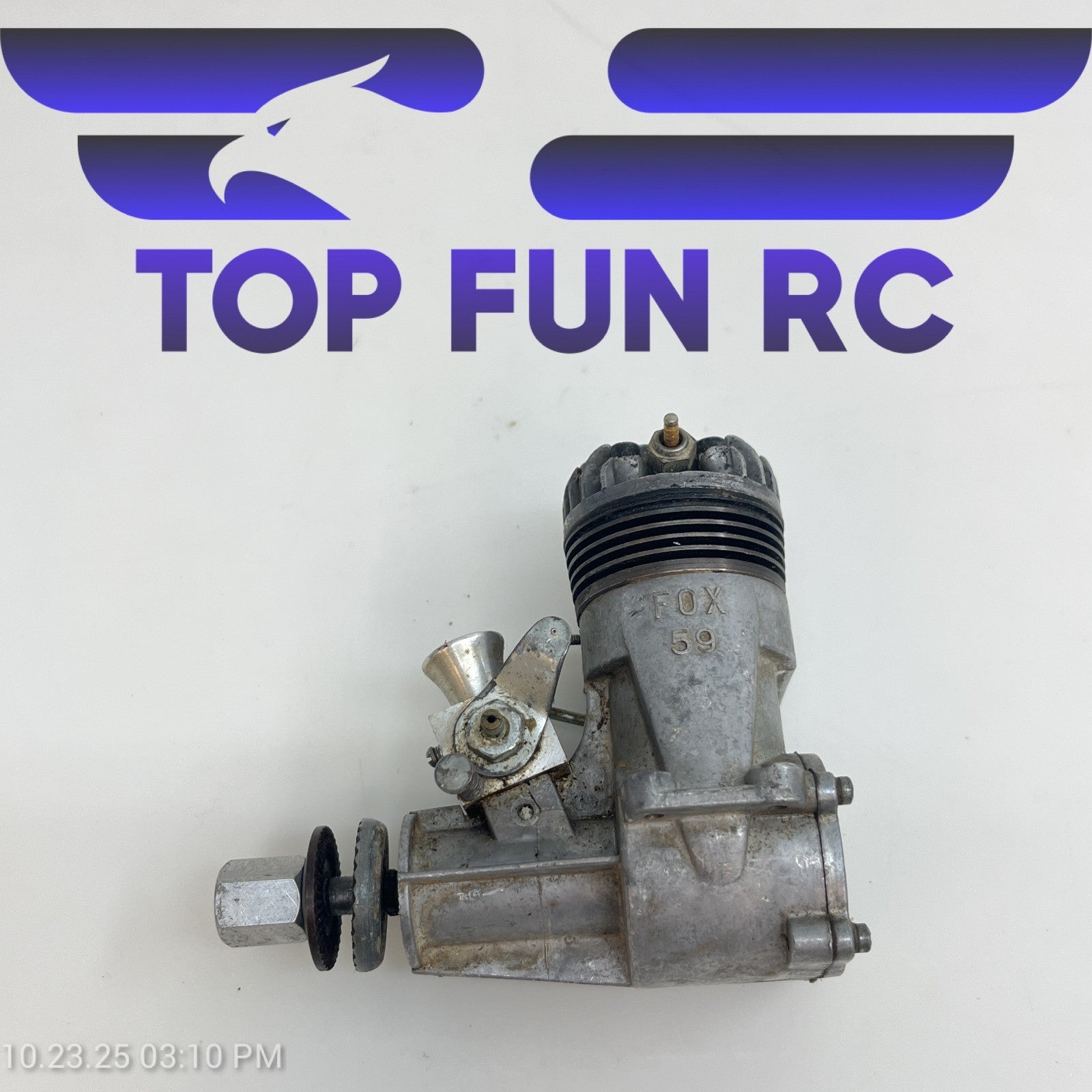 Fox 59 2-Stroke Nitro Airplane Engine FOR PARTS!