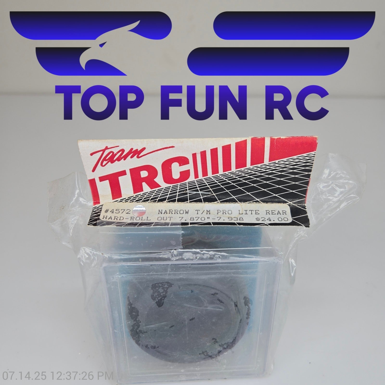 TRC 4572 Narrow Rear Hard Roll Out Tire Wheel For Pro Lite