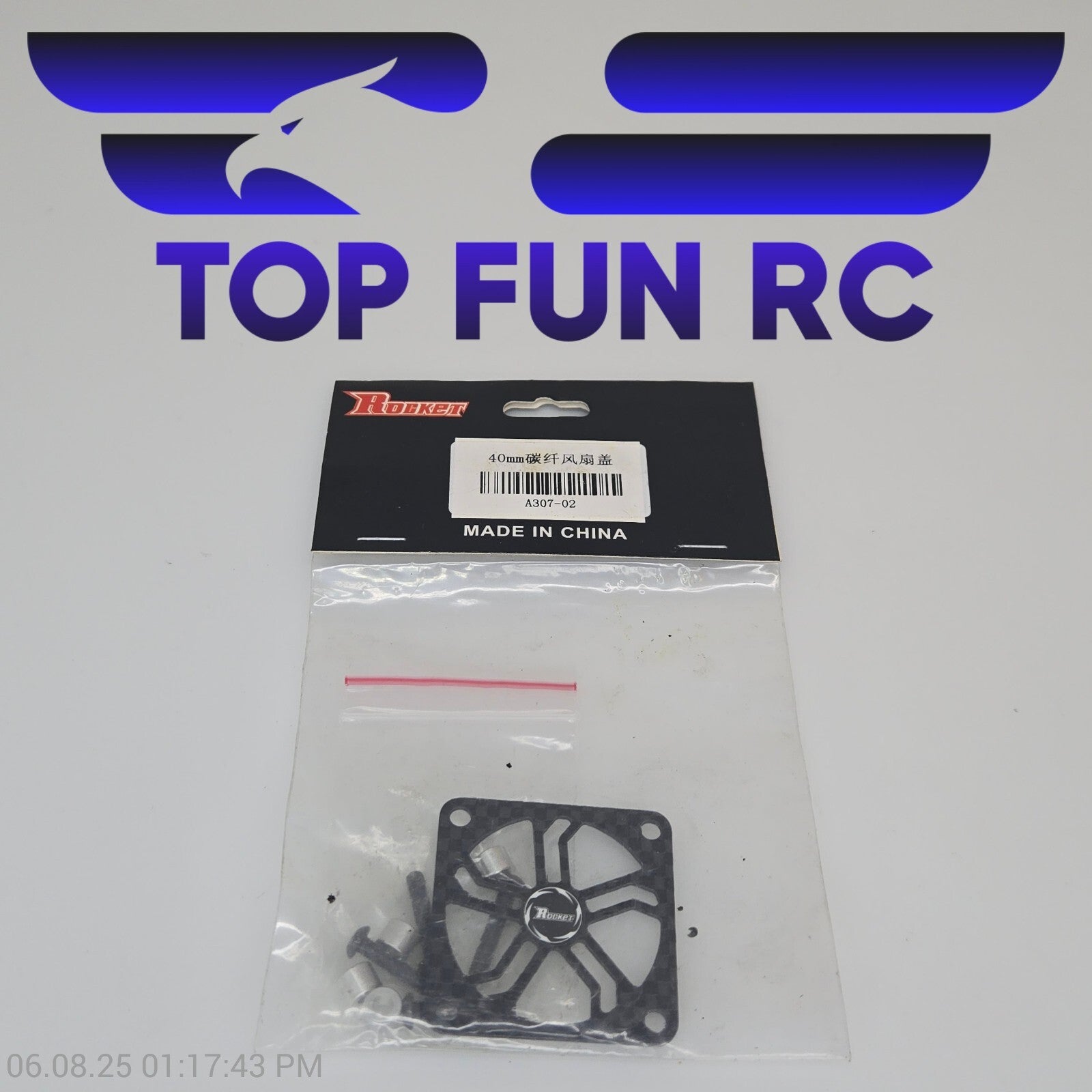 Rocket 40mm 16000RPM Metal Cooling Fan for 1/8 1/10 RC Brushless Motor Car
