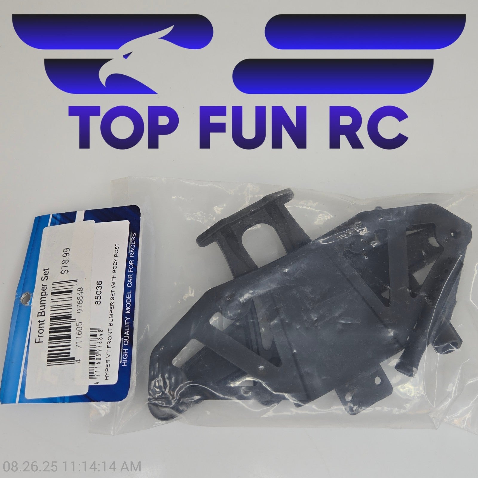 HoBao 85036 Hyper VT Front Bumper Set w/ Body Post 1/8 Scale
