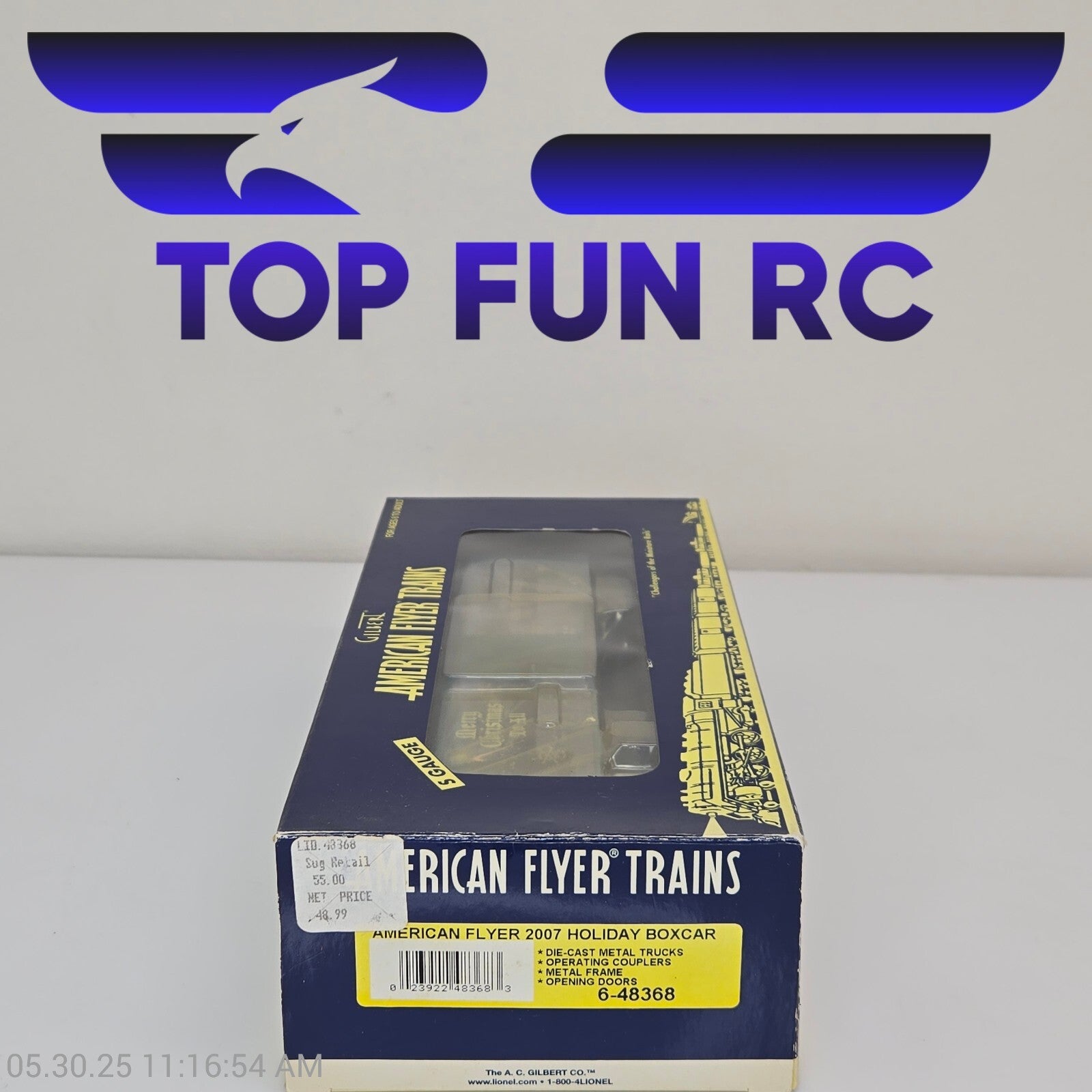 American Flyer Trains 6-48368, 2007 Holiday Boxcar
