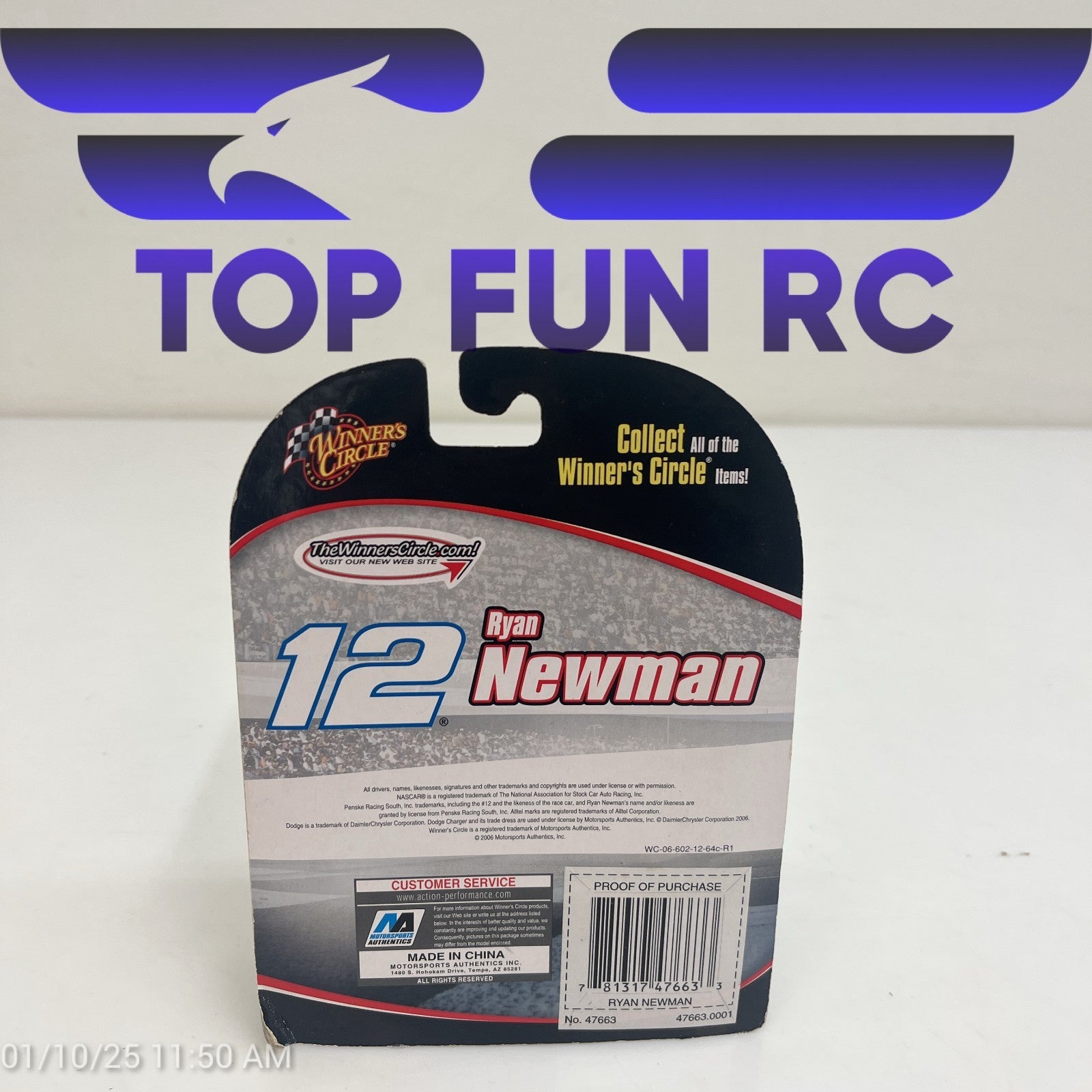 Winners Circle 2006 #12 Ryan Newman Alltel Car