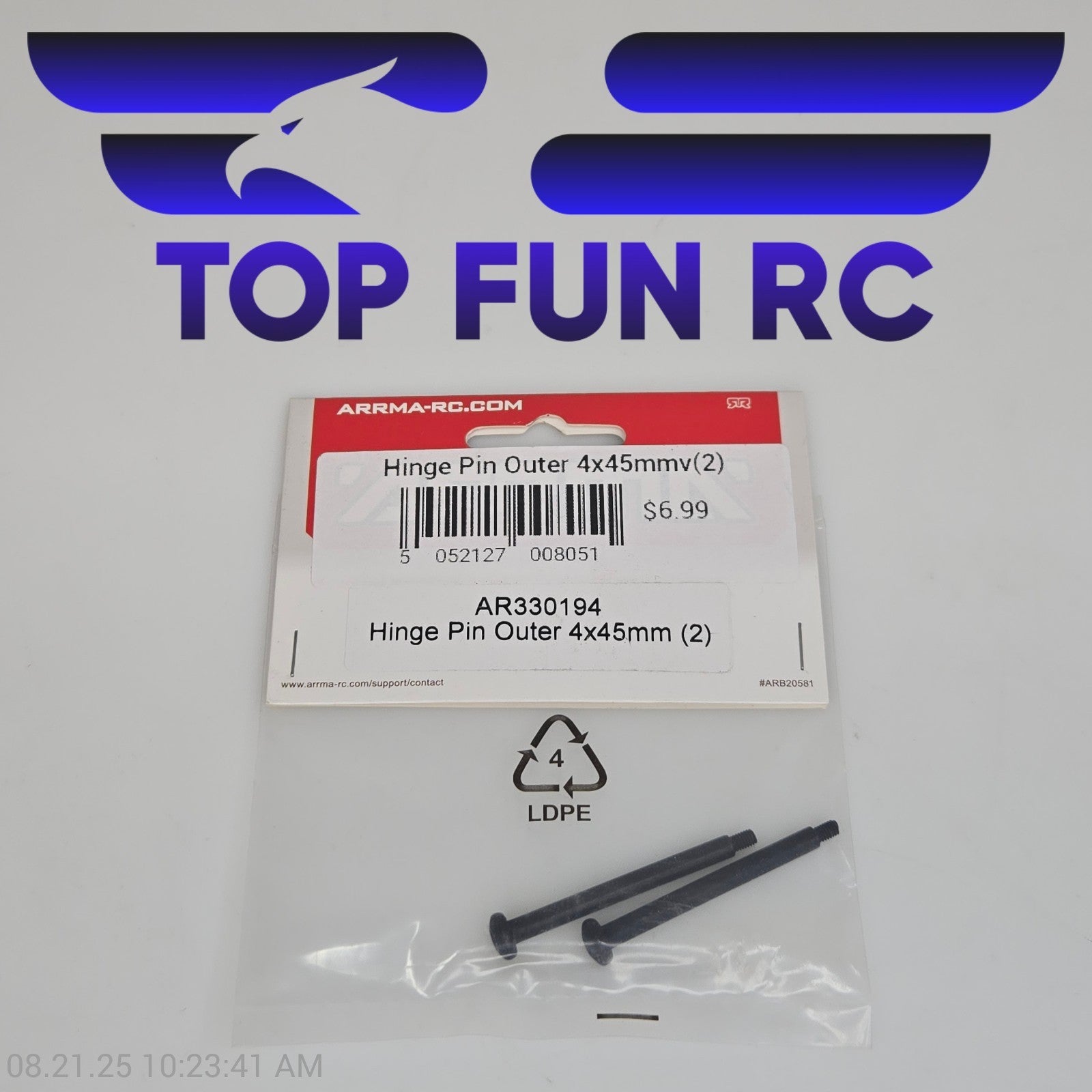 Arrma AR330194 Hinge Pin Outer 4x45mm (2)