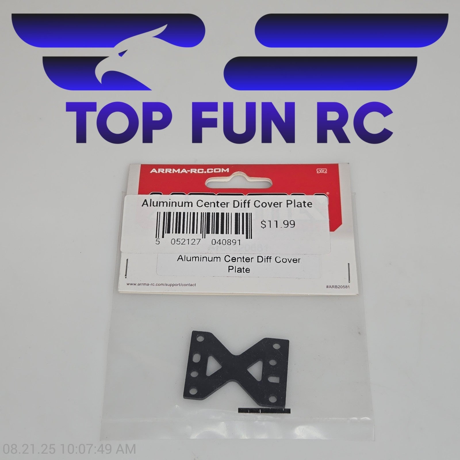 Arrma Aluminum Center Differential Cover Plate