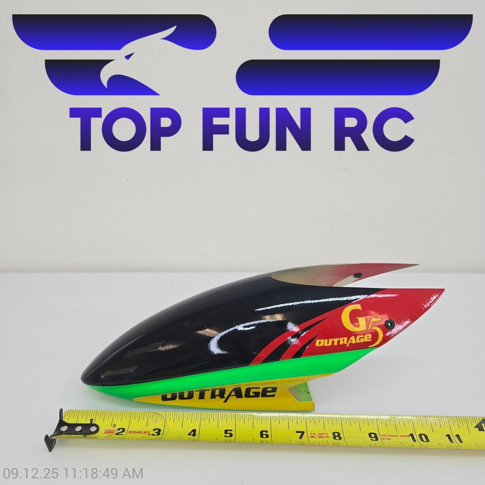 Outrage Helicopters Canopy For G5 Helicopter Red/Black