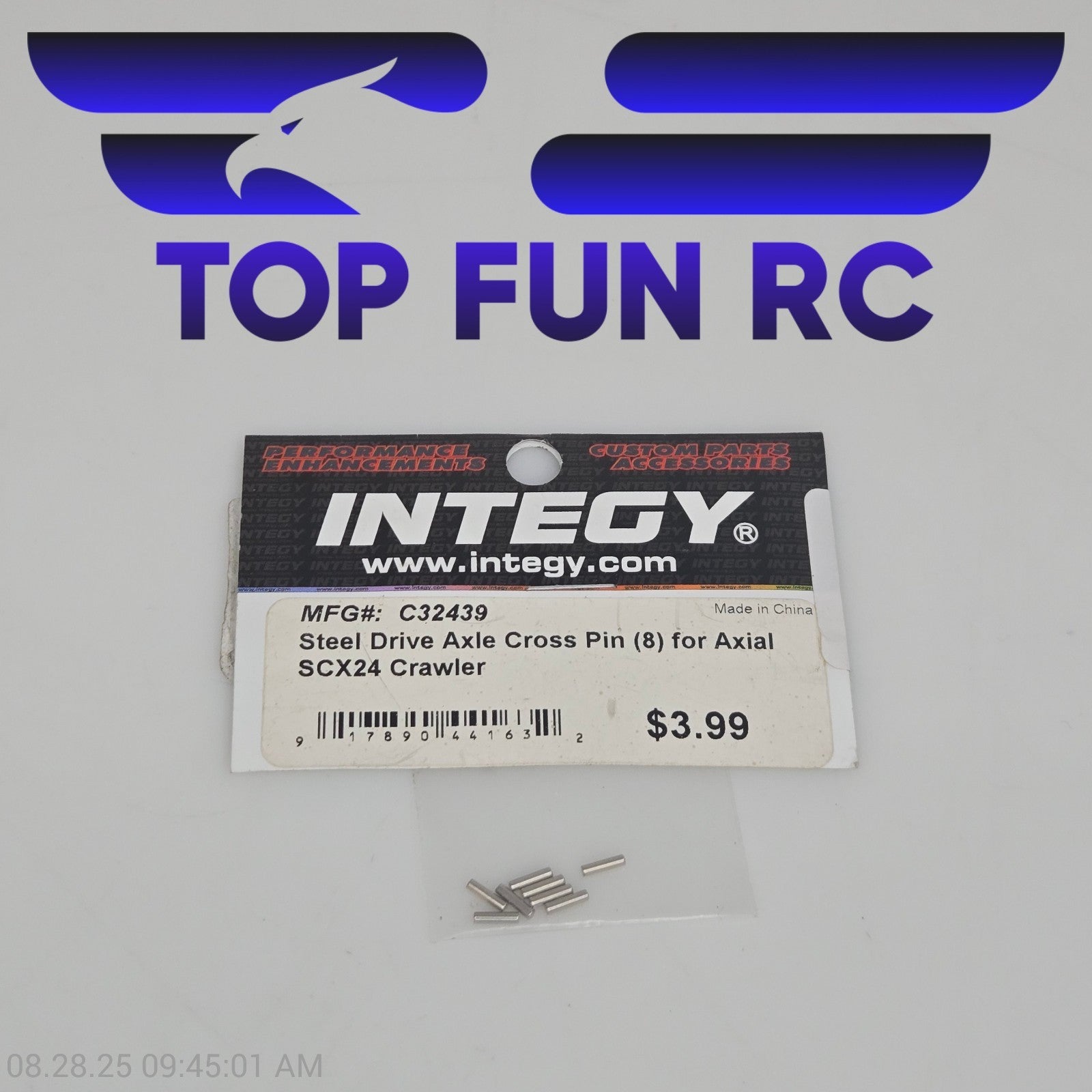 Integy C32439 Steel Drive Axle Cross Pin (8) For Axial SCX24 Crawler