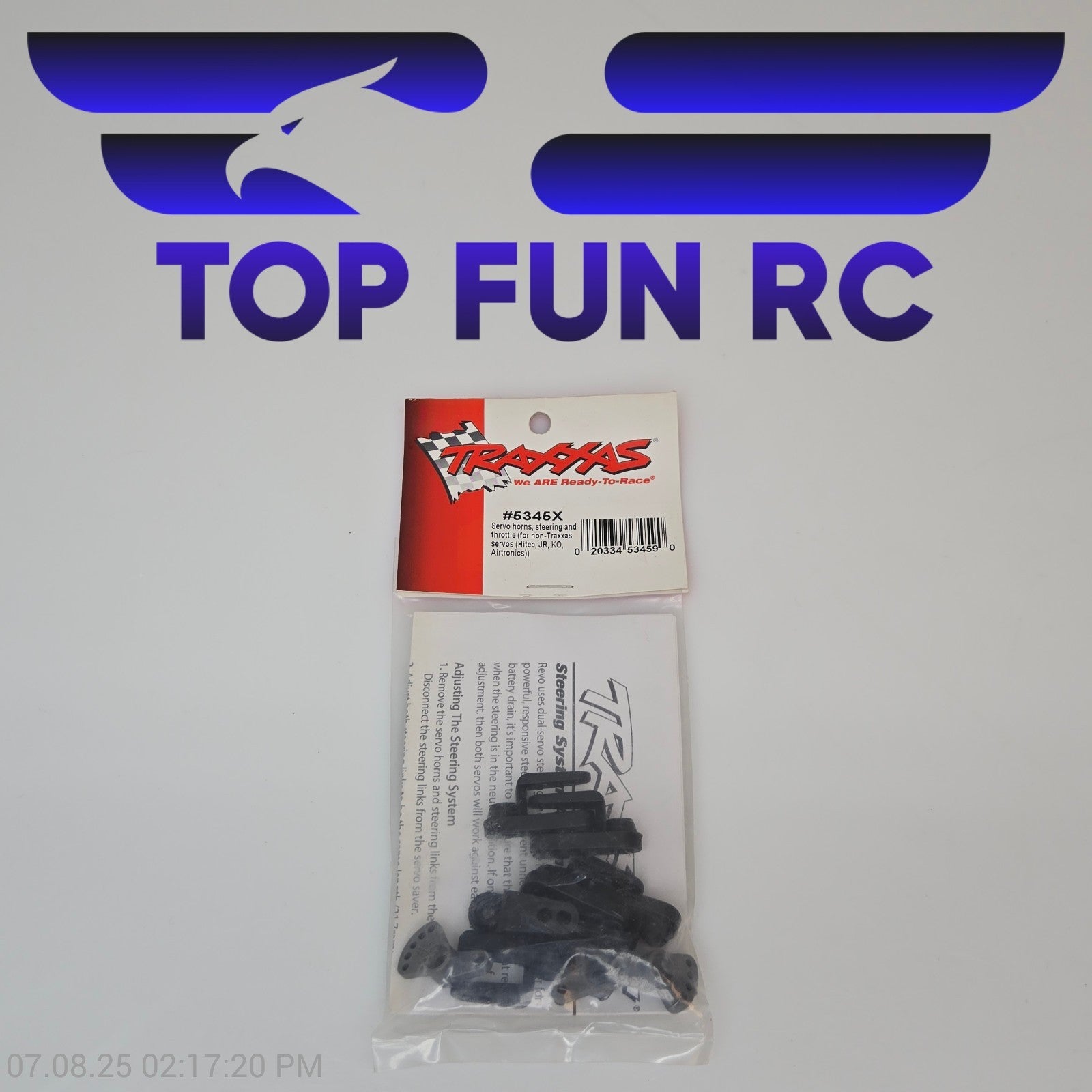 Traxxas 5345X Servo Horns Steering & Thorttle For Hitec Jr Airtronics