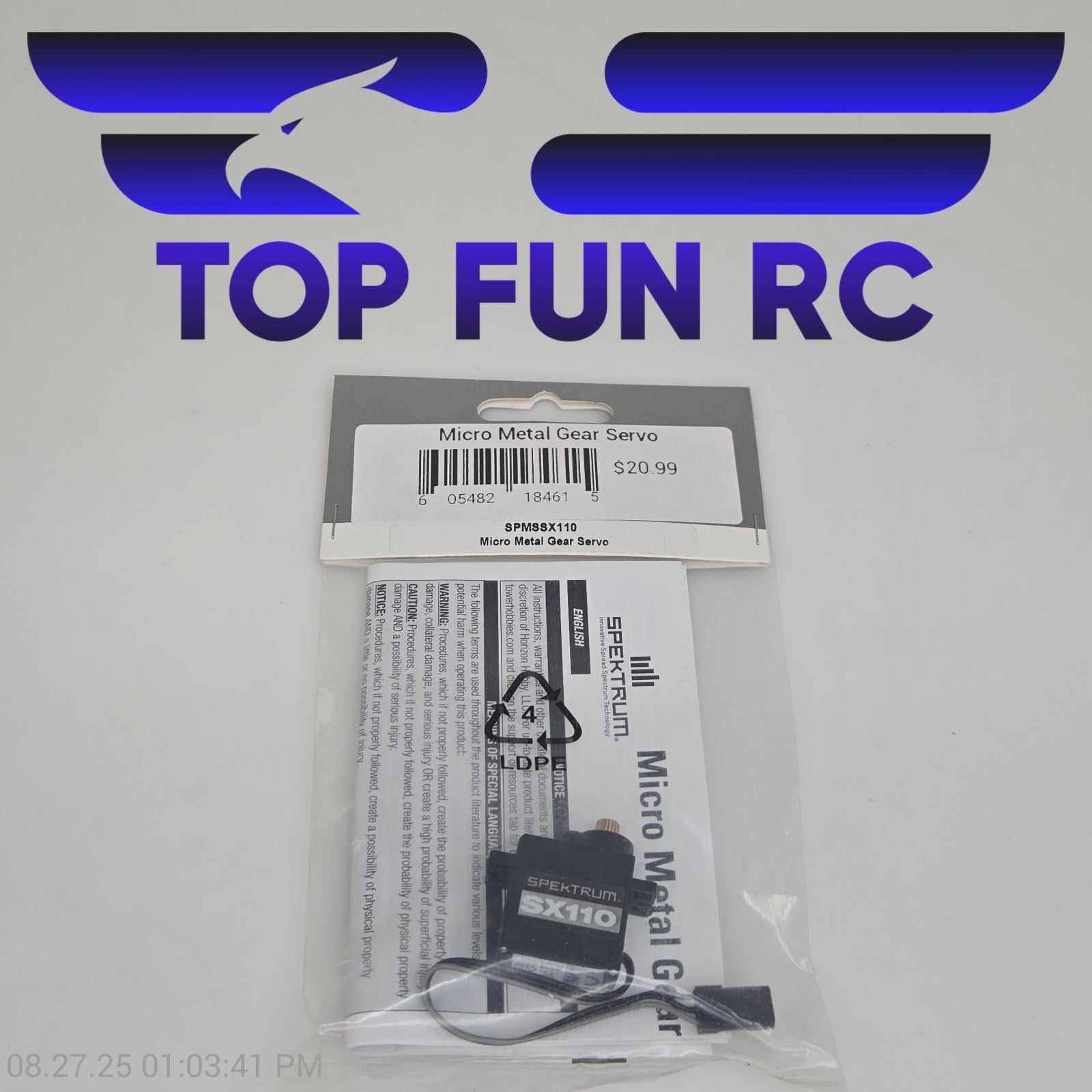 Spektrum SPMSSX110 Micro Metal Gear Servo