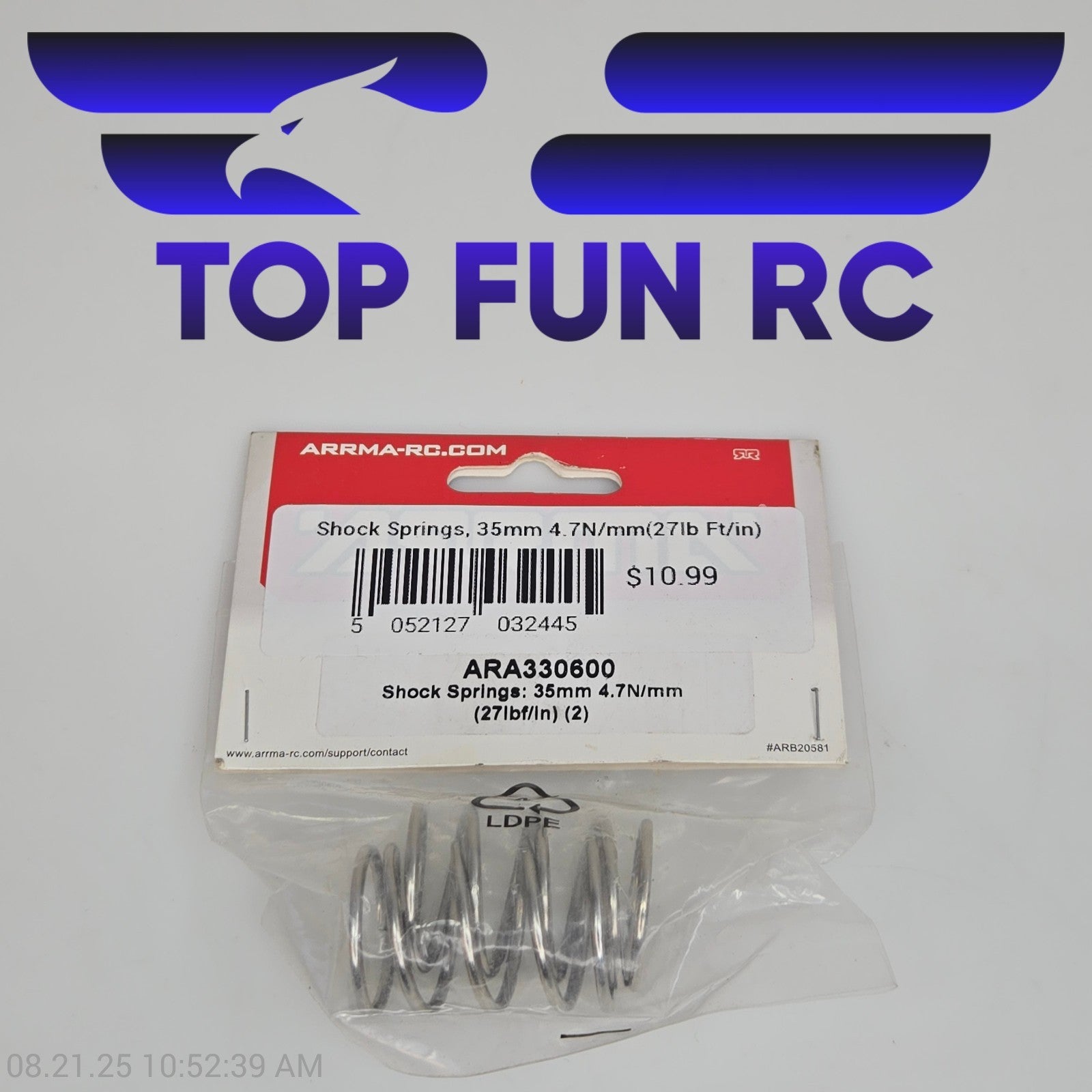 Arrma ARA330600 Shock Springs 35mm 4.7N/mm