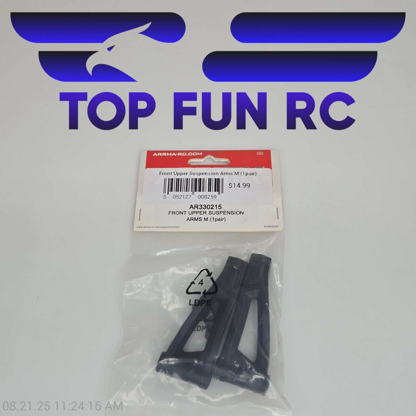 Arrma AR330215 Front Upper Suspension Arms M (1 Pair)