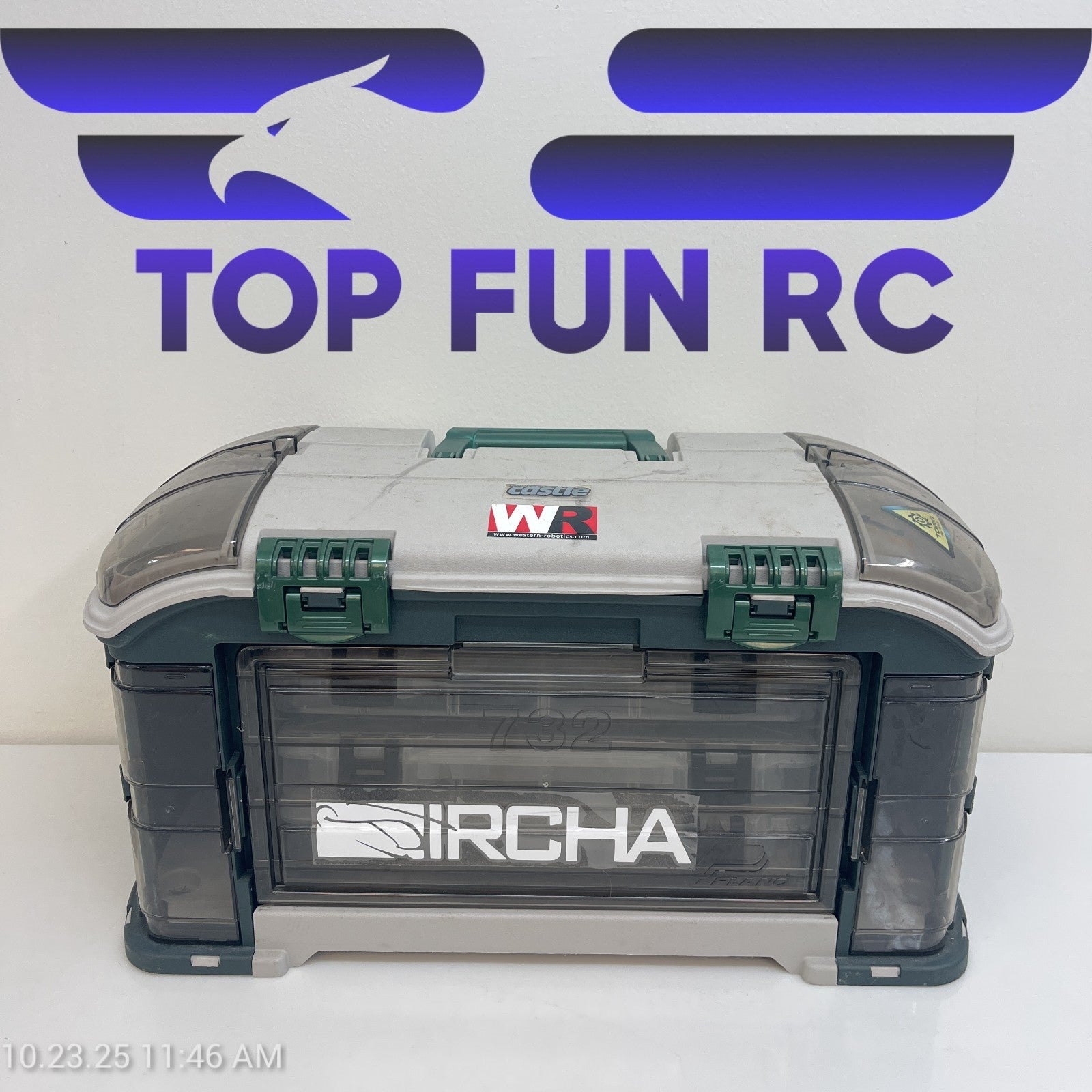 Assorted RC Parts For Align Helicopters w/ Multi Layer Case