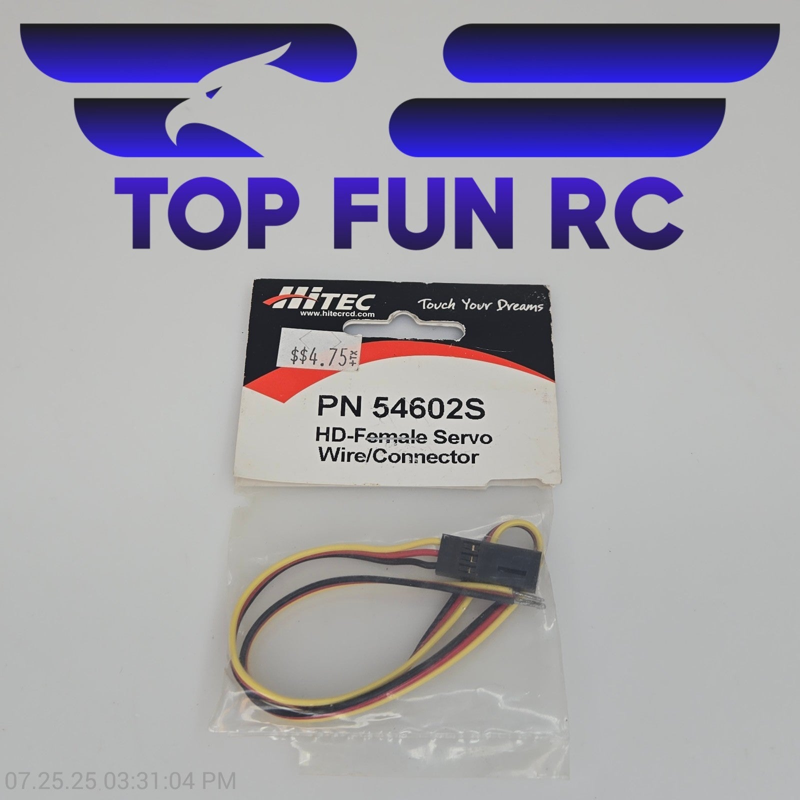 Hitec PN 54602S HD-Female Servo Wire/Connector
