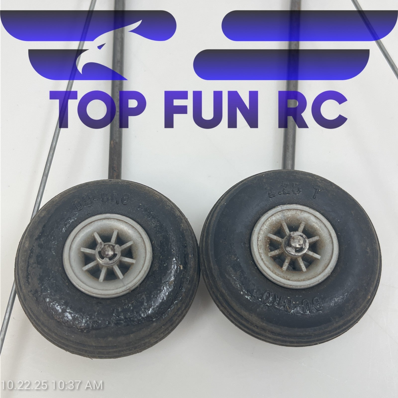 RC Mechanical Main Retracts 5/32 Struts w/ DuBro Wheels 2 1/4"