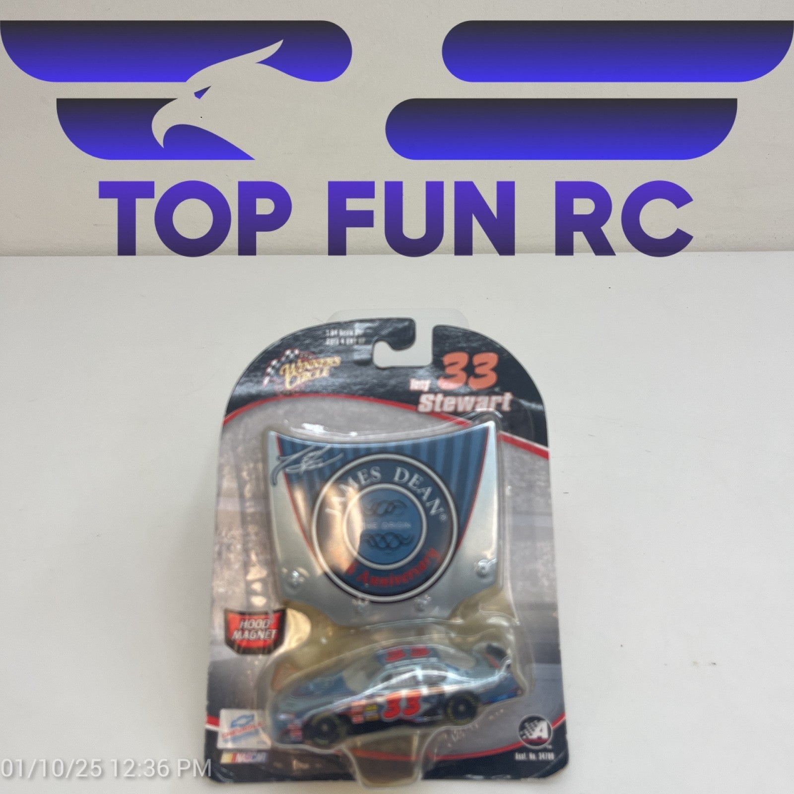 Winners Circle Tony Stewart #33 James Dean Hood Magnet Diecast