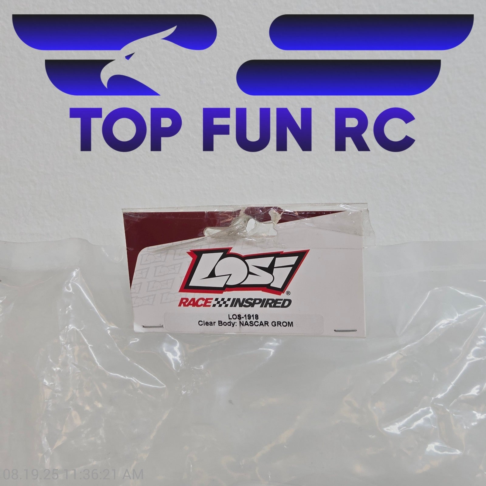 Losi LOS1918 Clear Body For Nascar Grom