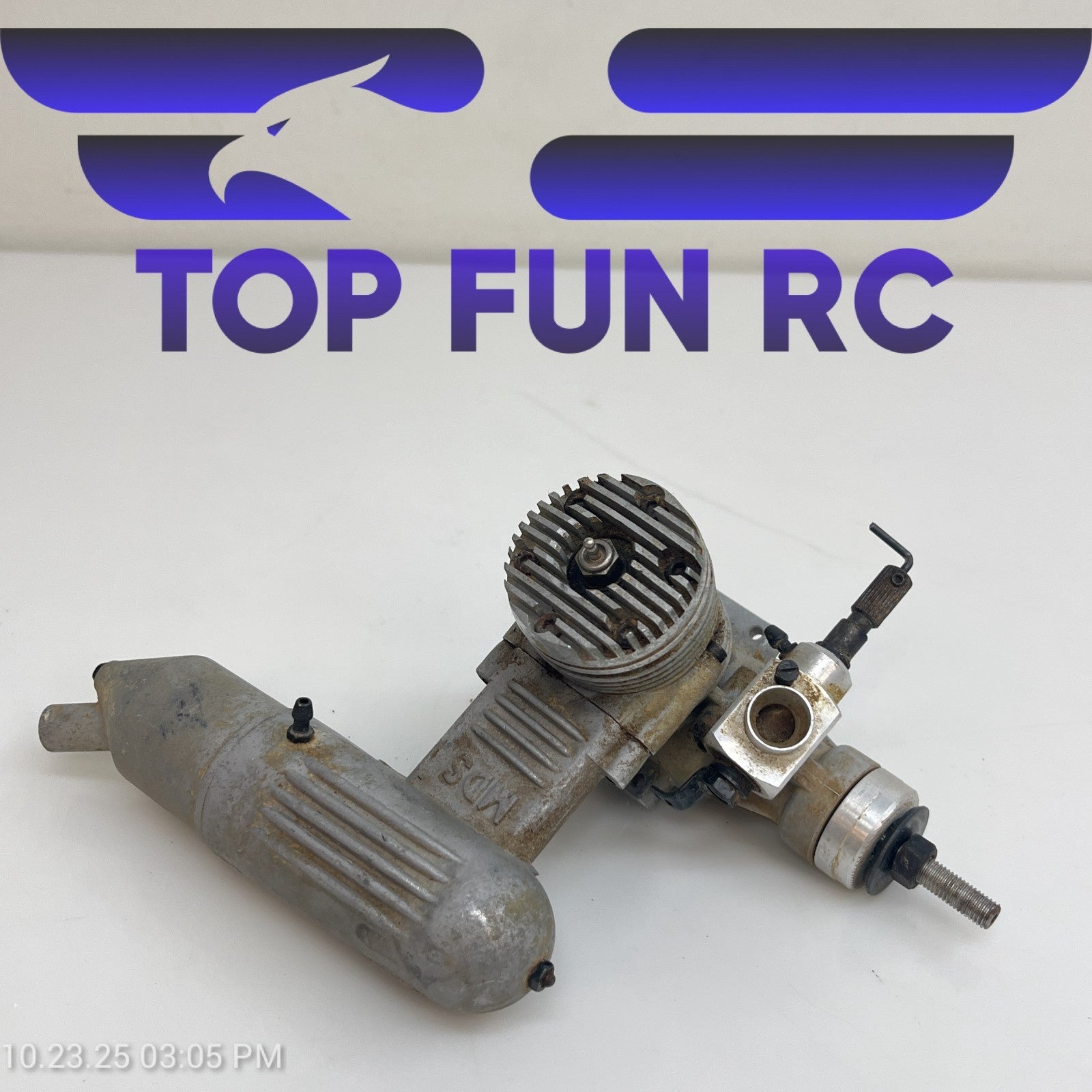 MDS 40 2-Stroke Nitro Airplane Engine w/ Muffler FOR PARTS!