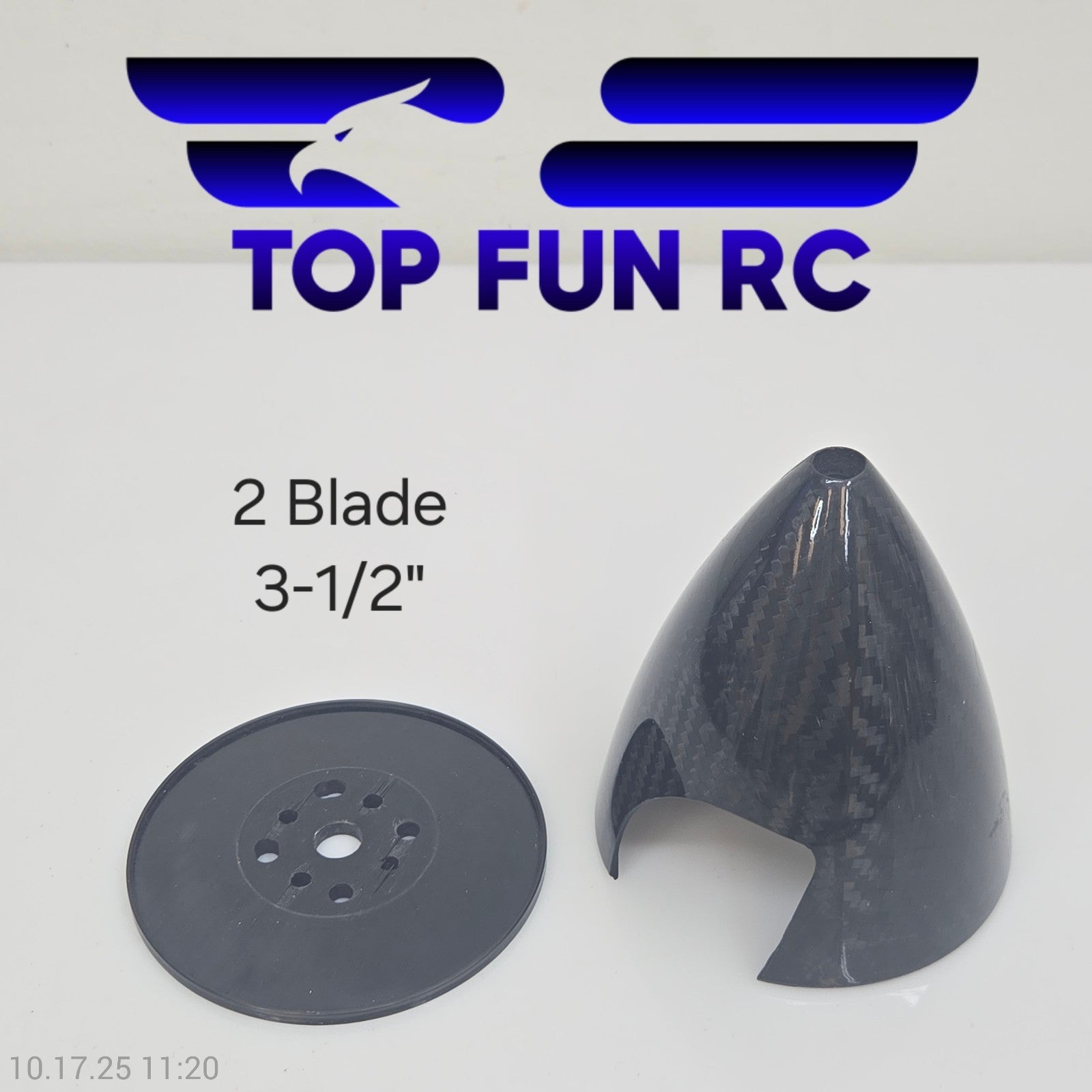 RC Carbon Fiber 2-Blade 3 1/2" For 30-37cc Engines Medium Size Airplanes