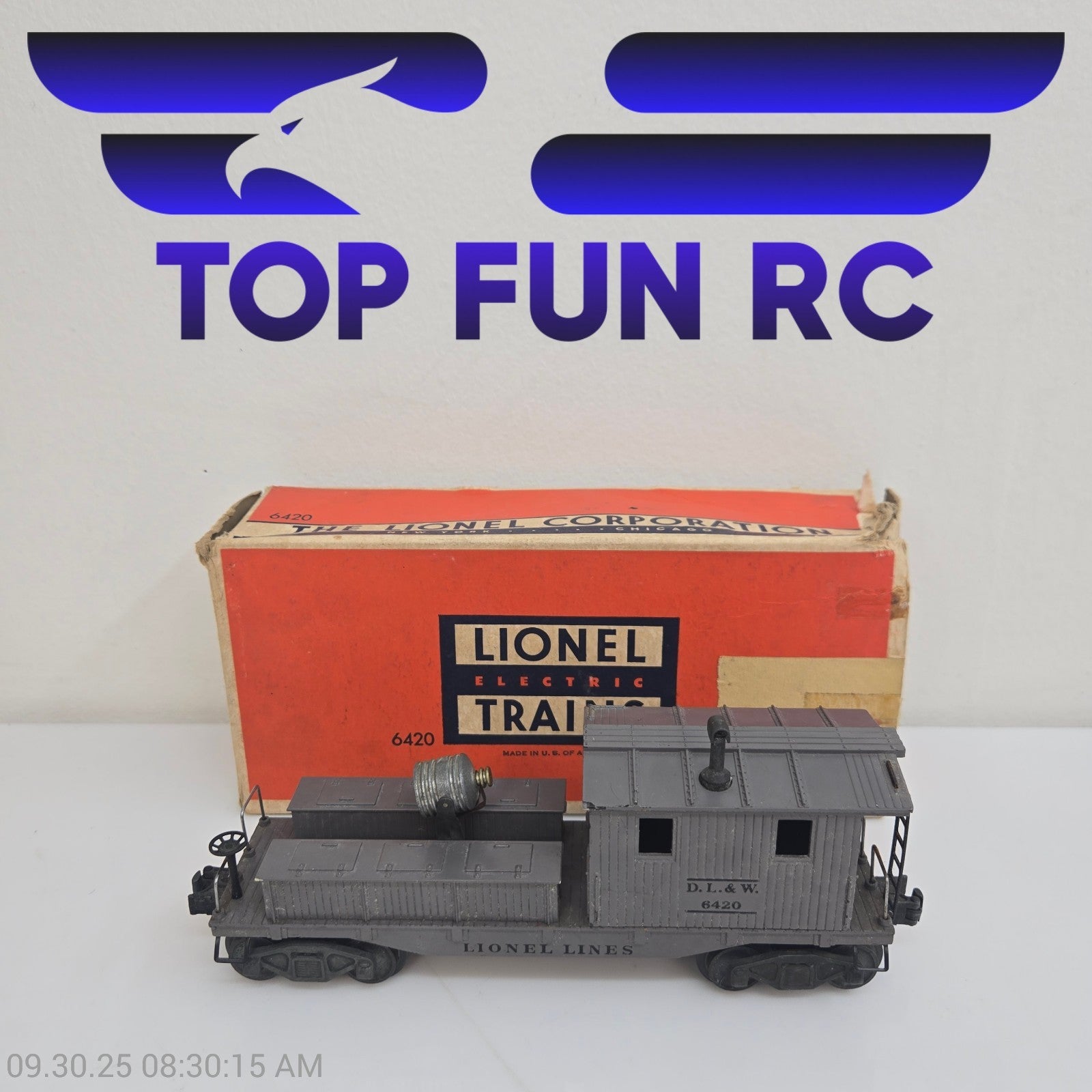 Lionel 6420 O-Gauge Work Caboose Dark Gray w/ Original Box