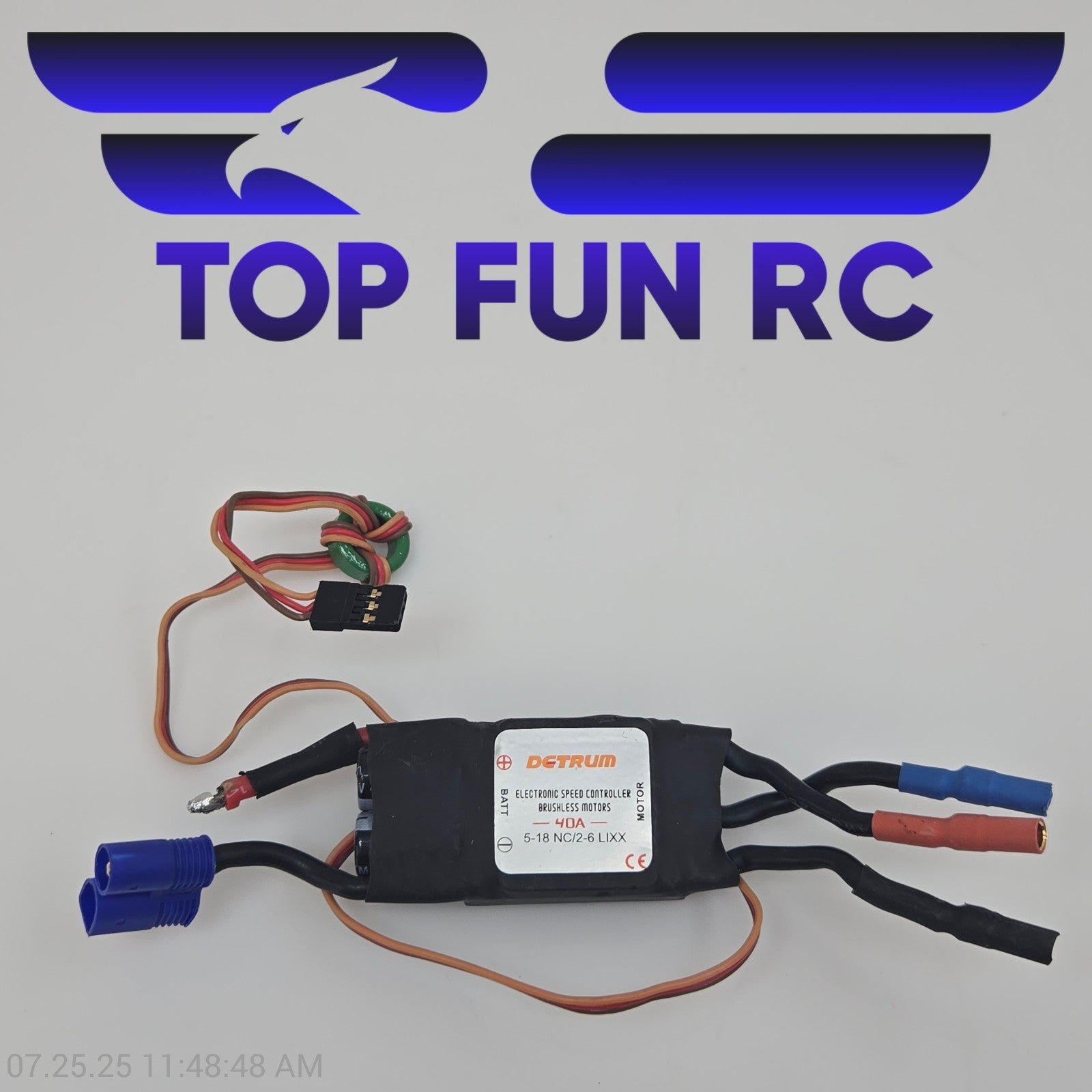 Detrum ESC Brushless 40A 5-18 NC/2-6 Lipo For Helicopters & Airplanes