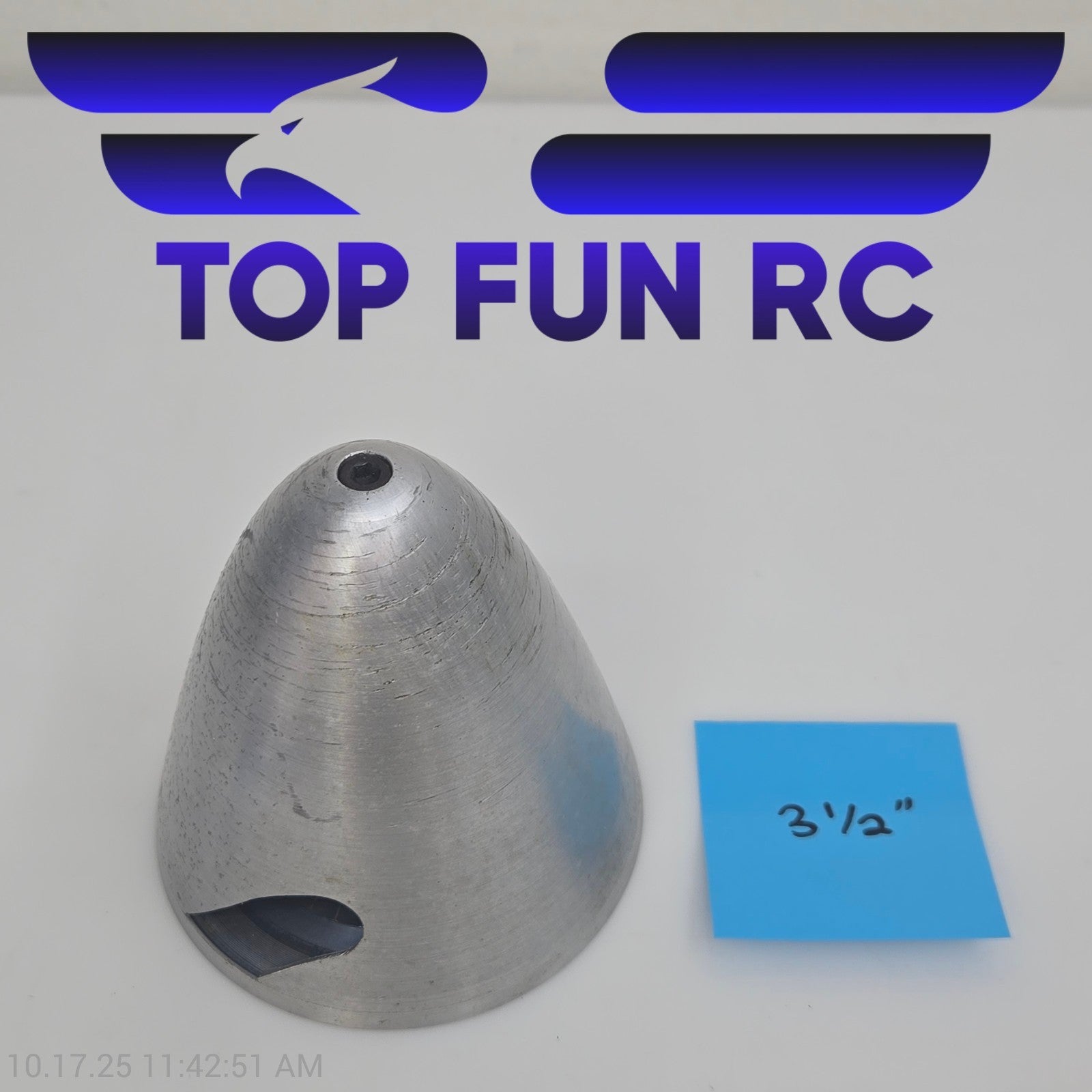 RC Aluminum Spinner 2-Blade 3 1/2" For Model Airplanes