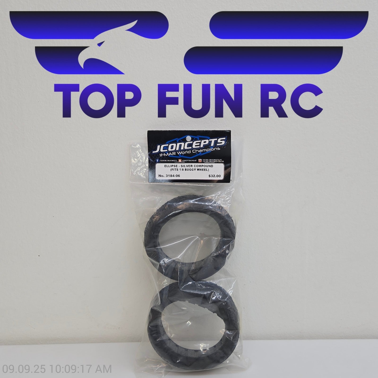 Jconcepts 3184-06 Ellipse-Silver Compound (Fits 1/8 Buggy Wheel)