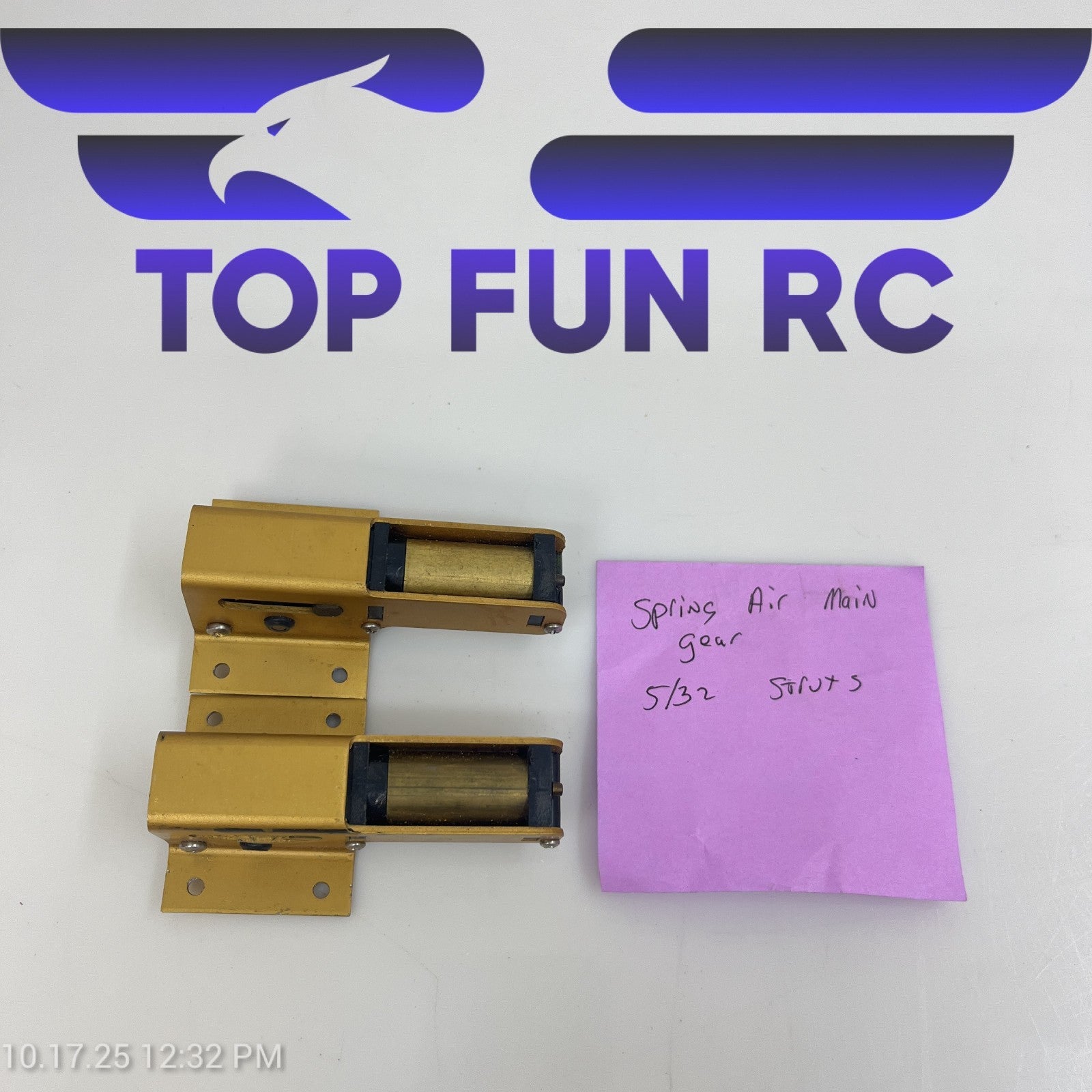 Spring Air Main Retract Gears 5/32 Struts For 6-9 Pound RC Airplanes