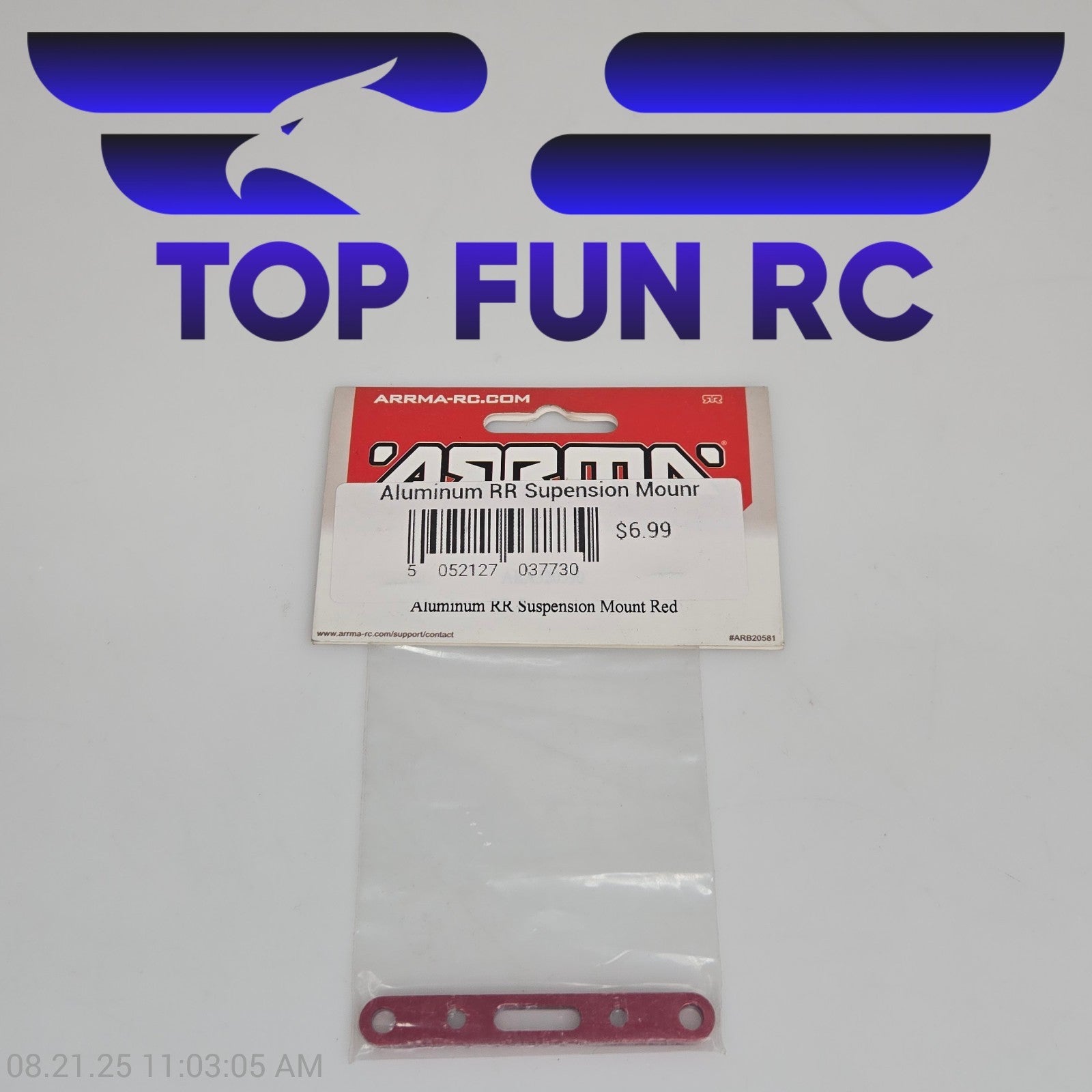 Arrma Aluminum RR Suspension Mount Red