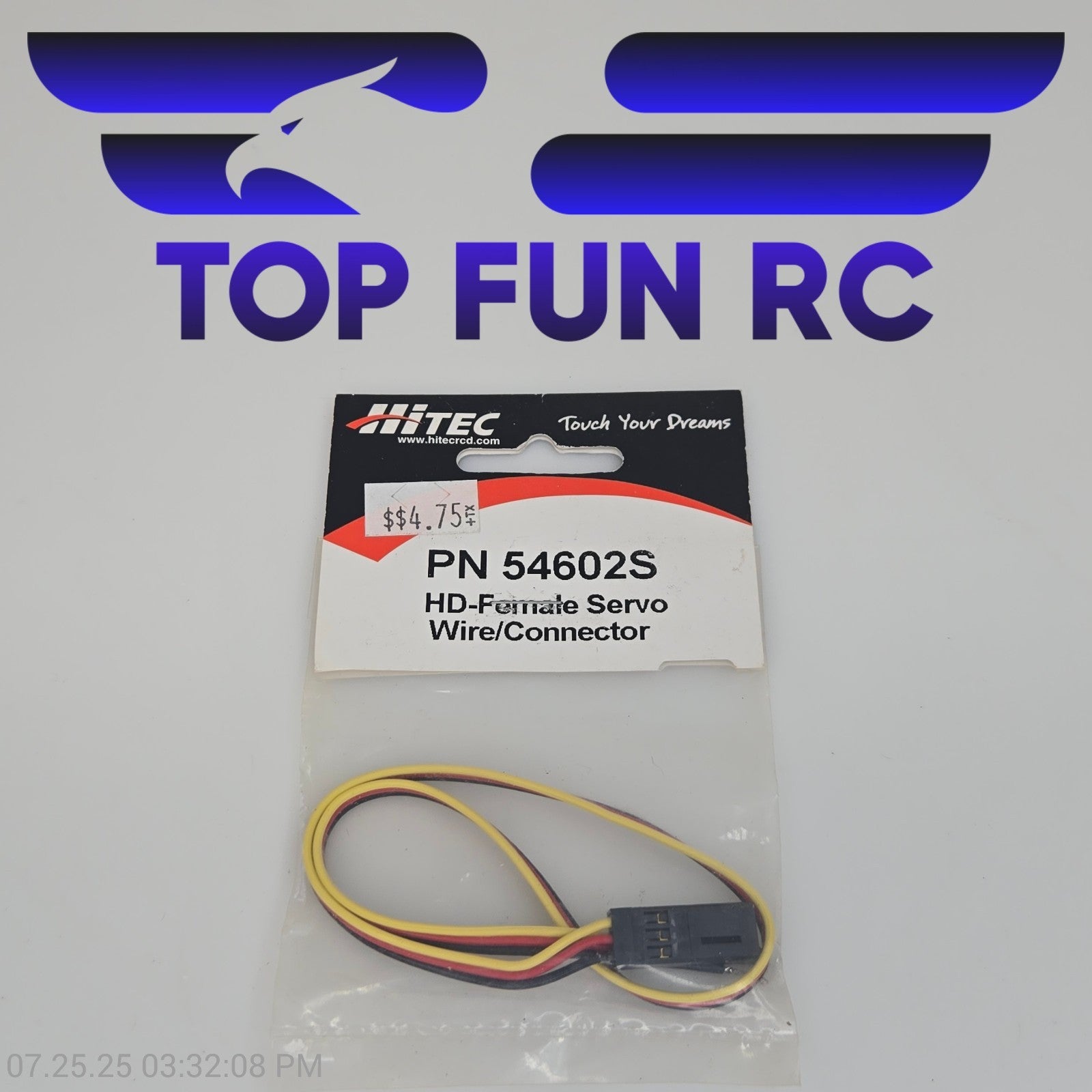 Hitec PN 54602S HD-Female Servo Wire/Connector
