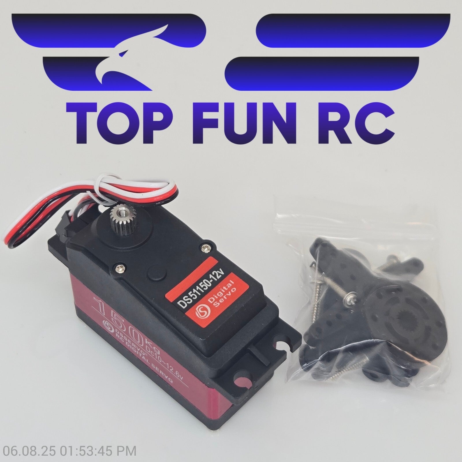 DSServo 150Kg DC-10-12.6V Digital Servo, Metal Gear