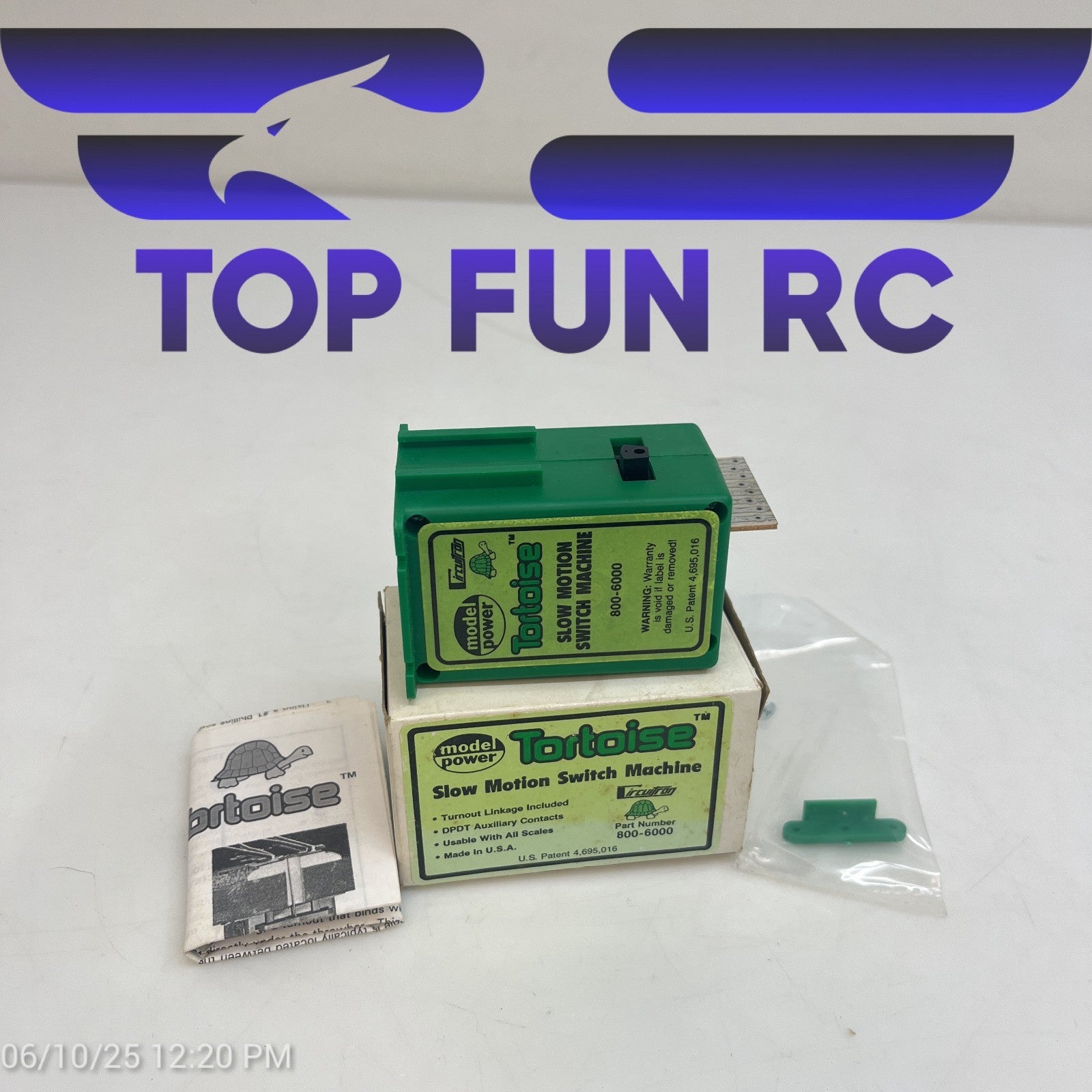 Model Power Tortoise Slow Motion Switch Machine 800-6000