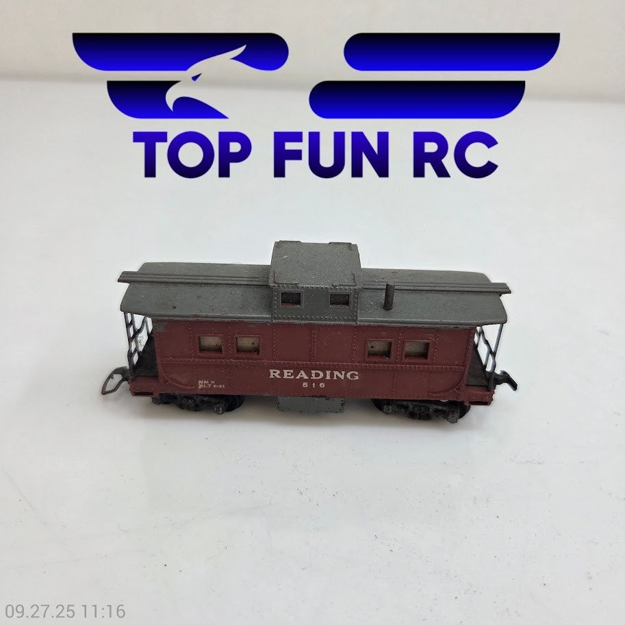 American Flyer HO Scale 516 Reading Gilbert Lighted Caboose Untested
