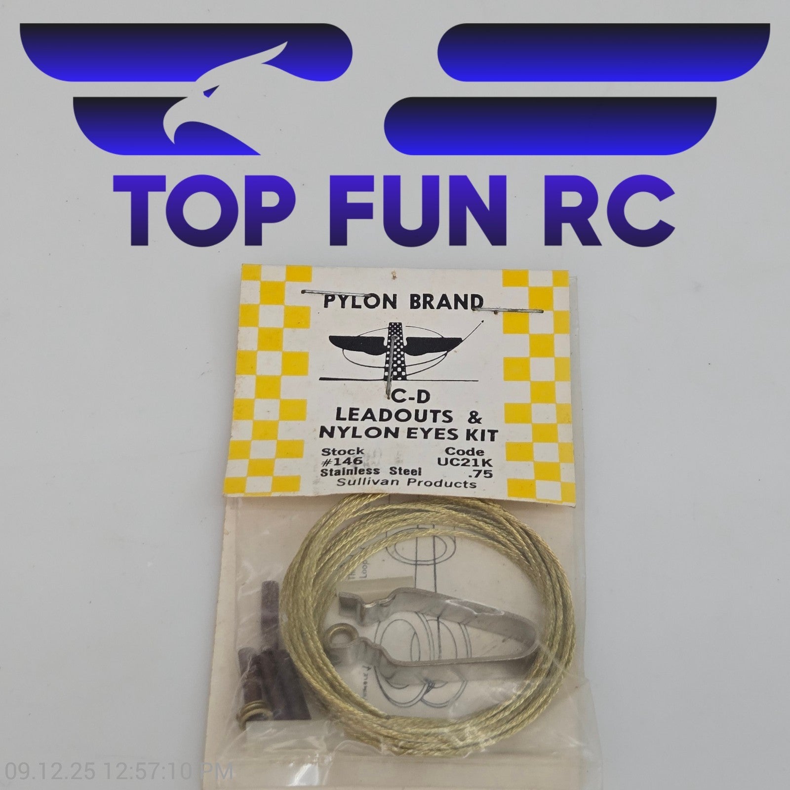 Pylon Brand #146 C-D Leadouts & Nylon Eyes Kit Stainless Steel