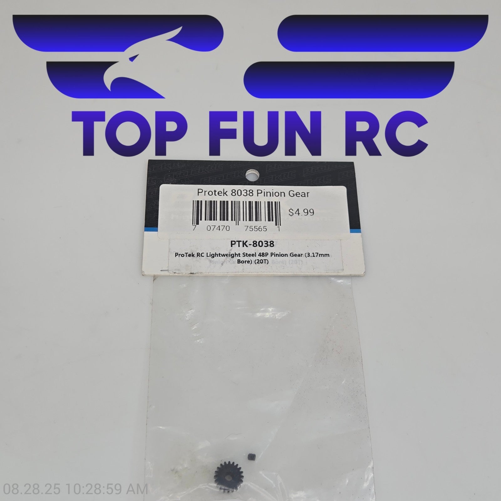 ProTek RC PTK-8038 Lightweight Steel 48P Pinion Gear