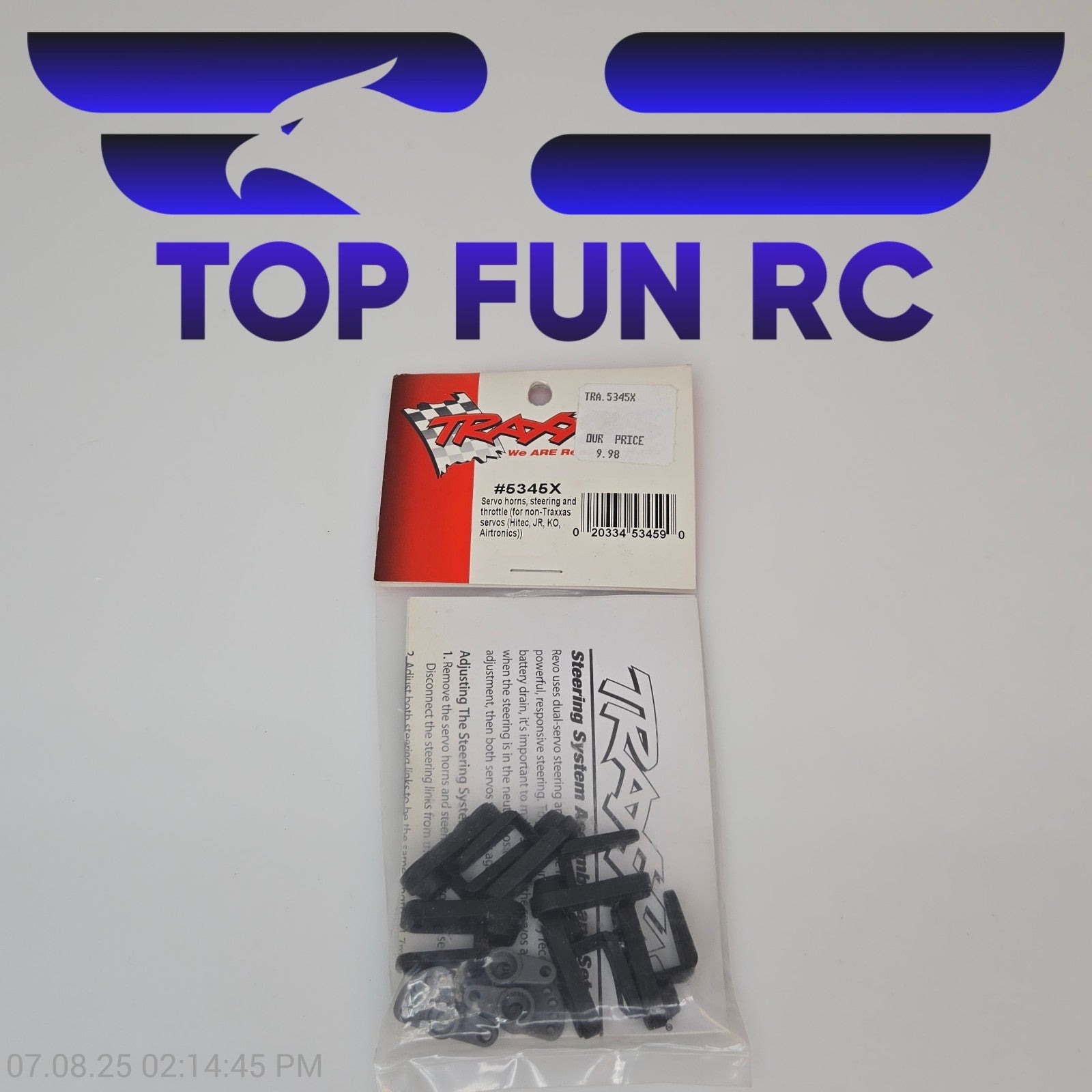 Traxxas 5345X Servo Horns Steering & Thorttle For Hitec Jr Airtronics