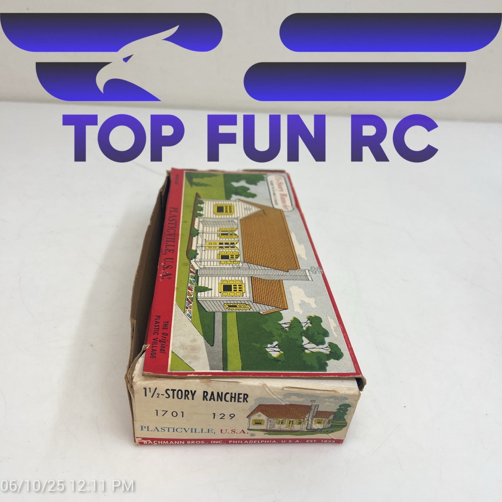 Plasticville  1 1/2-Story Rancher 1701  129 w/ Original Box
